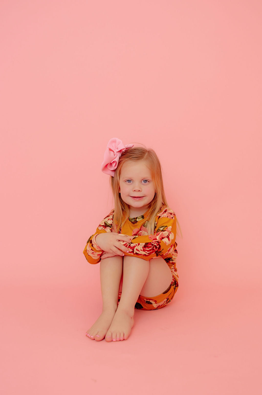 Mustard Floral Lounge Set