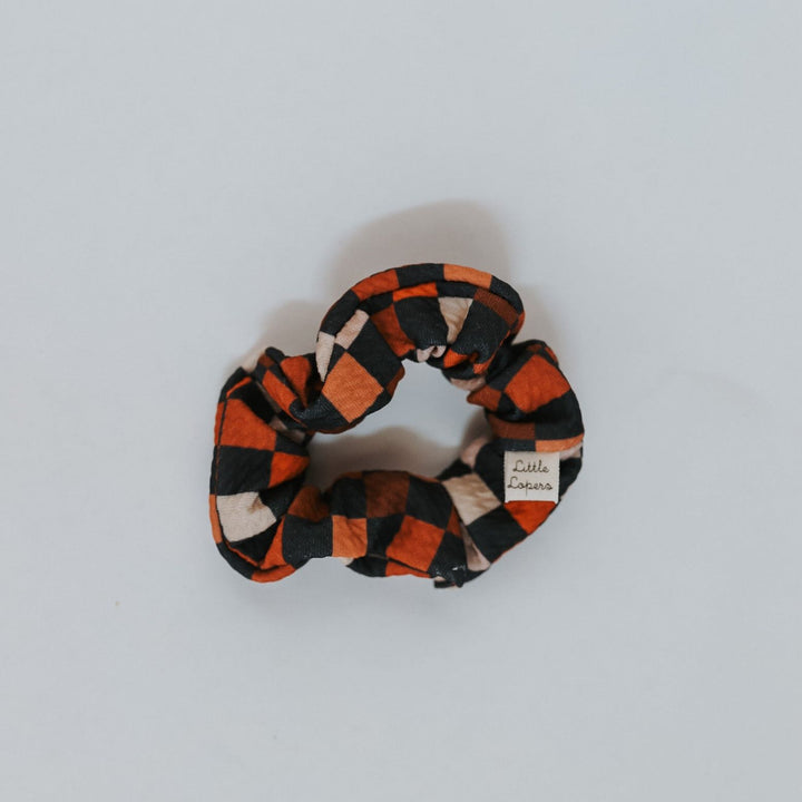 Autumn Checkers Scrunchie