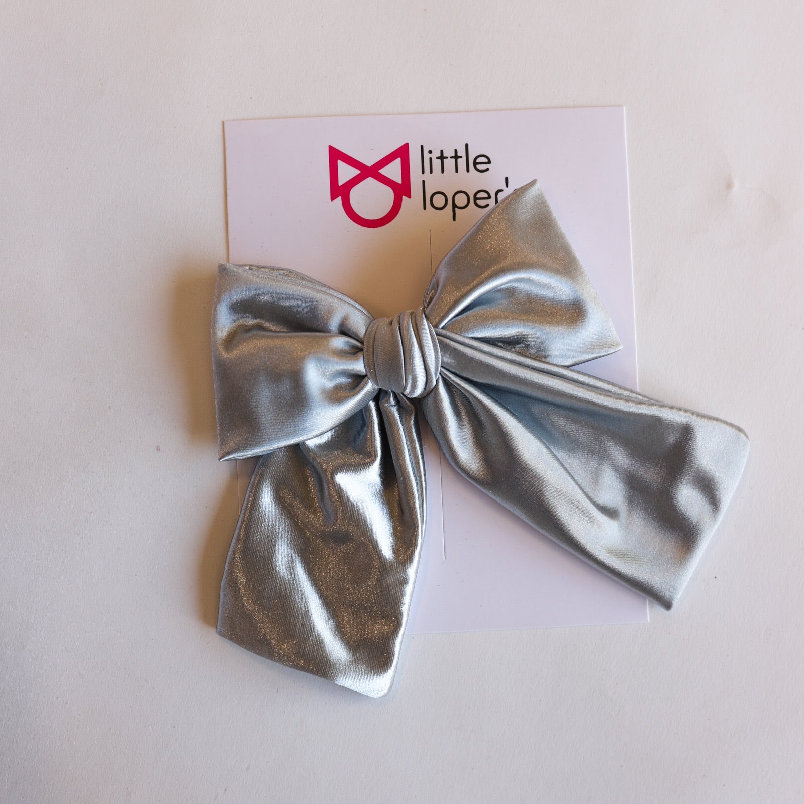 Satin Party Bow- ALLIGATOR CLIP