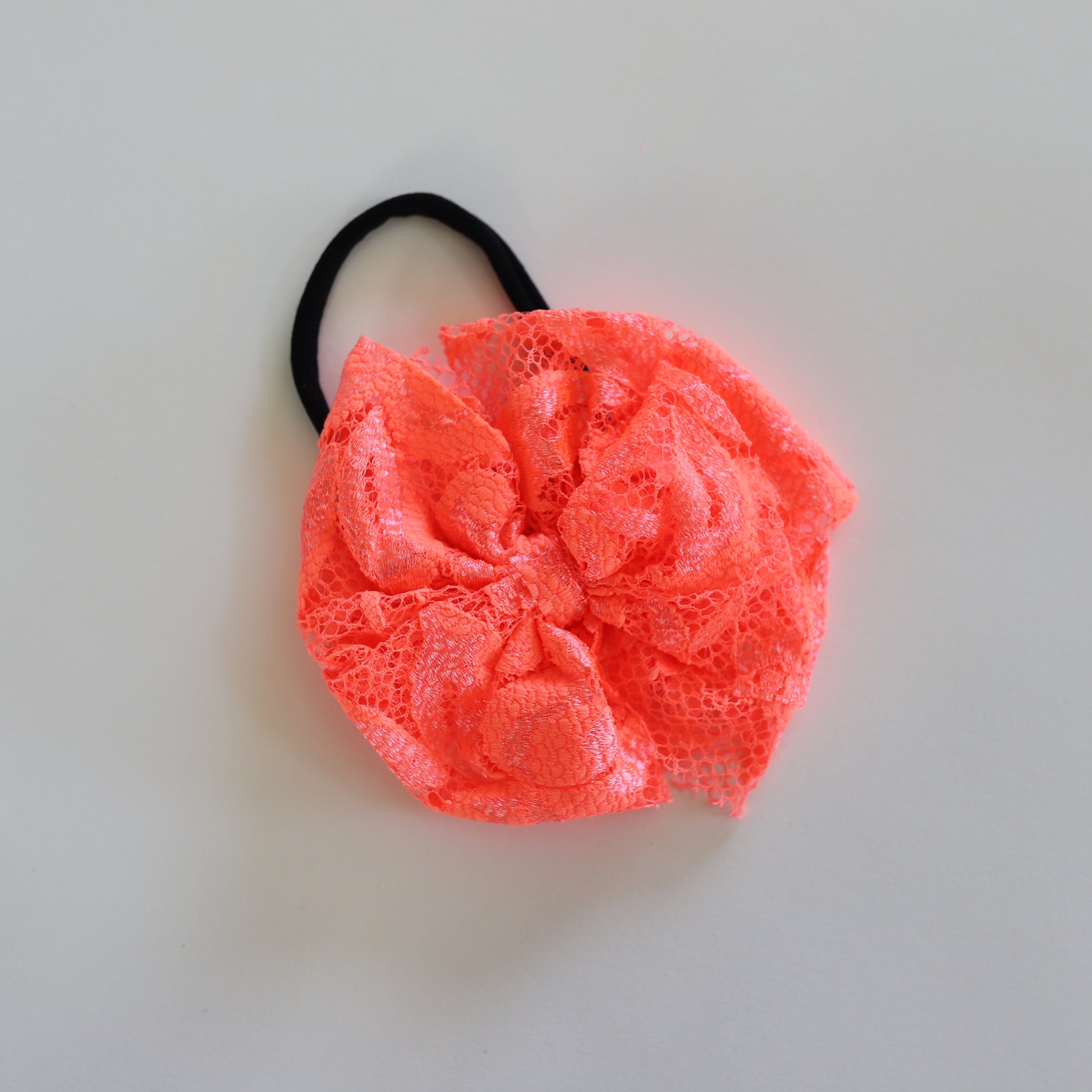 Flamingo Lace Bow