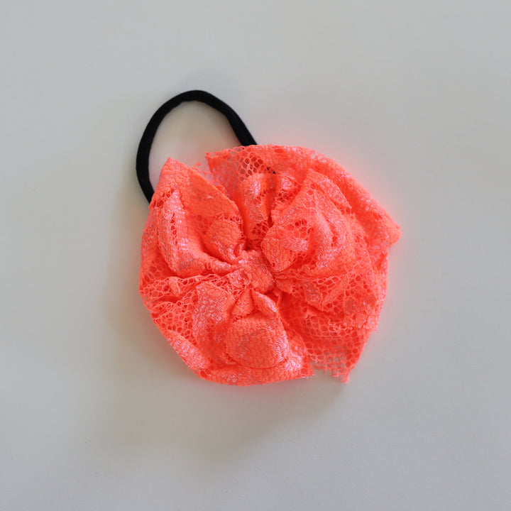 Flamingo Lace Bow