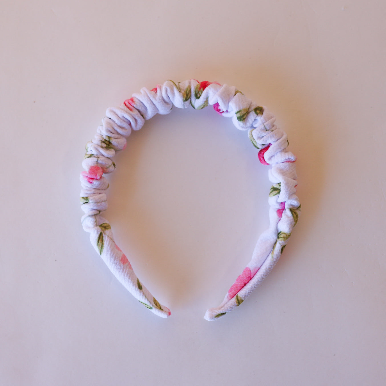 Rosie Floral Ruched Headband