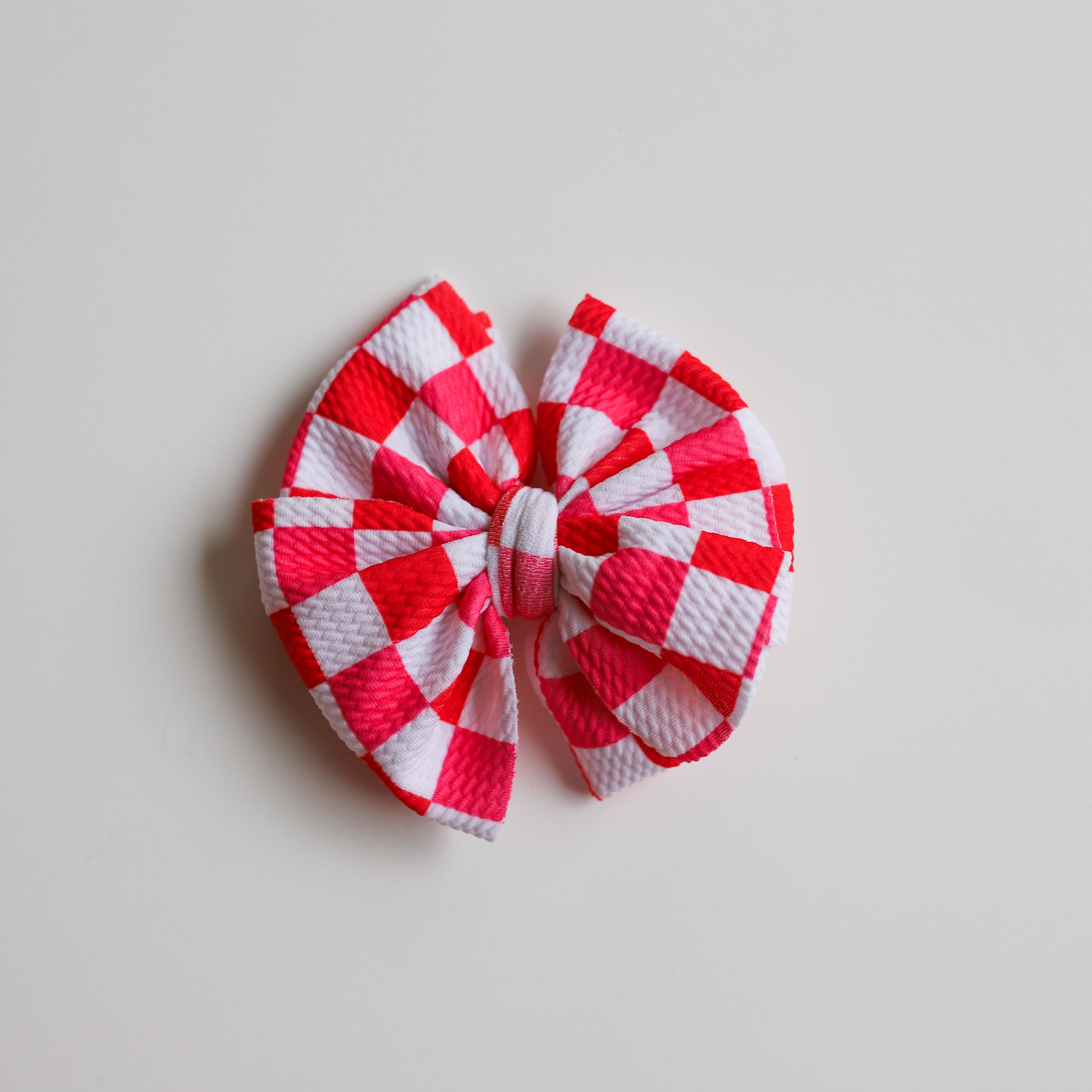 Strawberry Red Checkers Bow