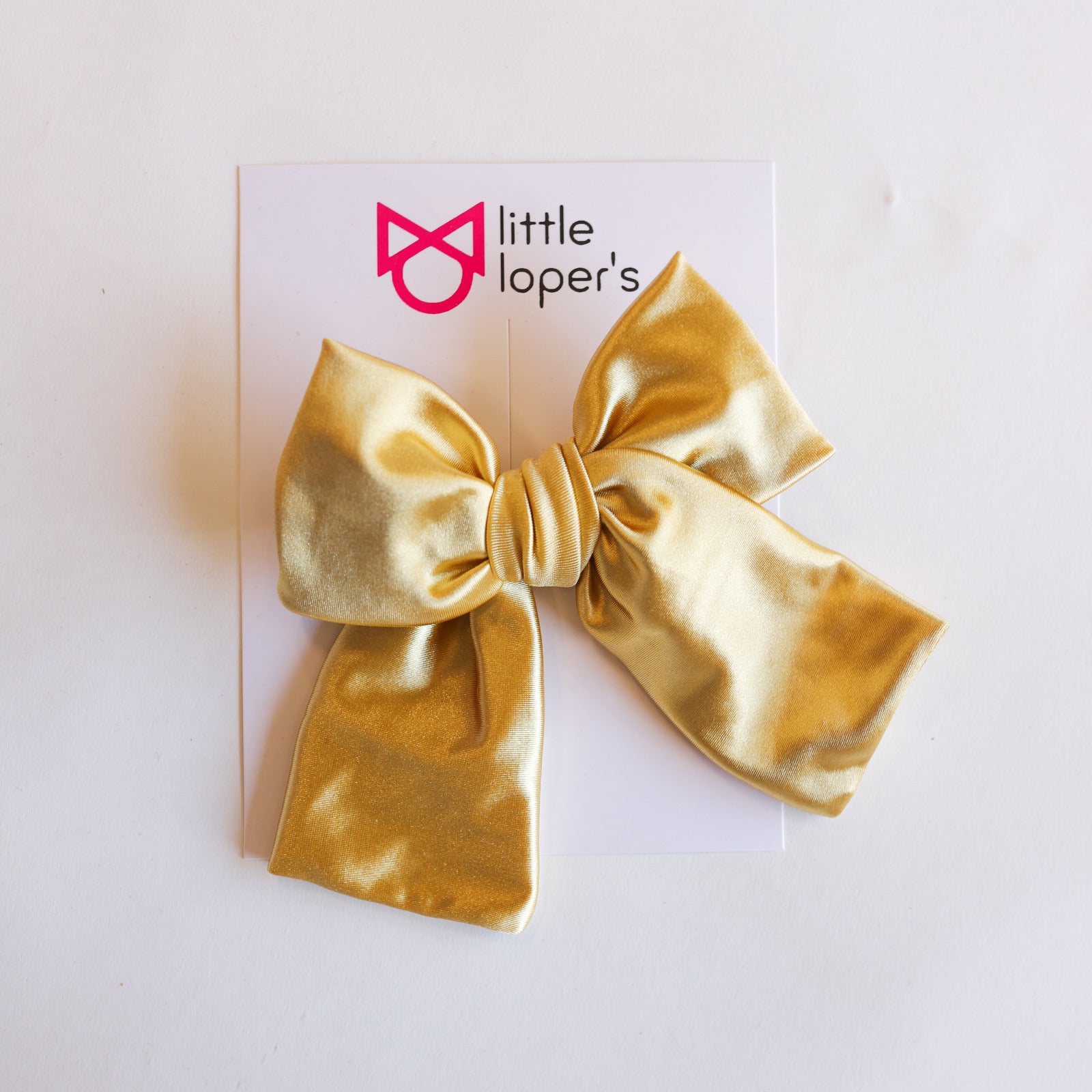 Satin Party Bow- ALLIGATOR CLIP