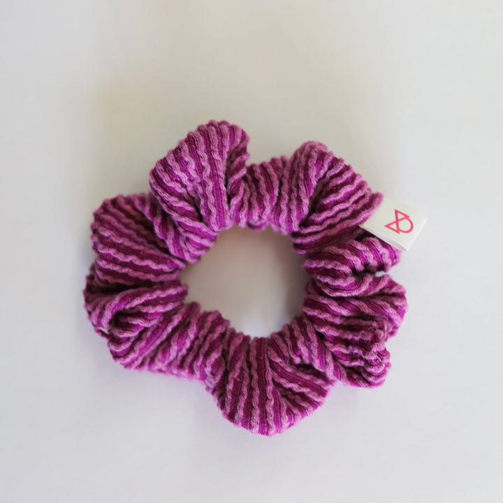 Purple Cozy Ribbed Scrunchie