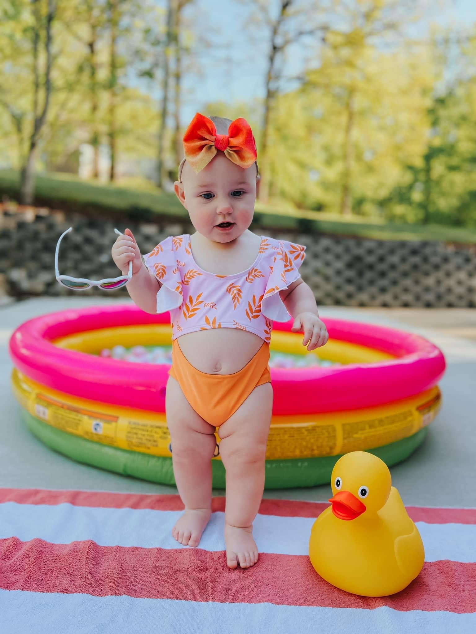 Orange Rose Children Swim