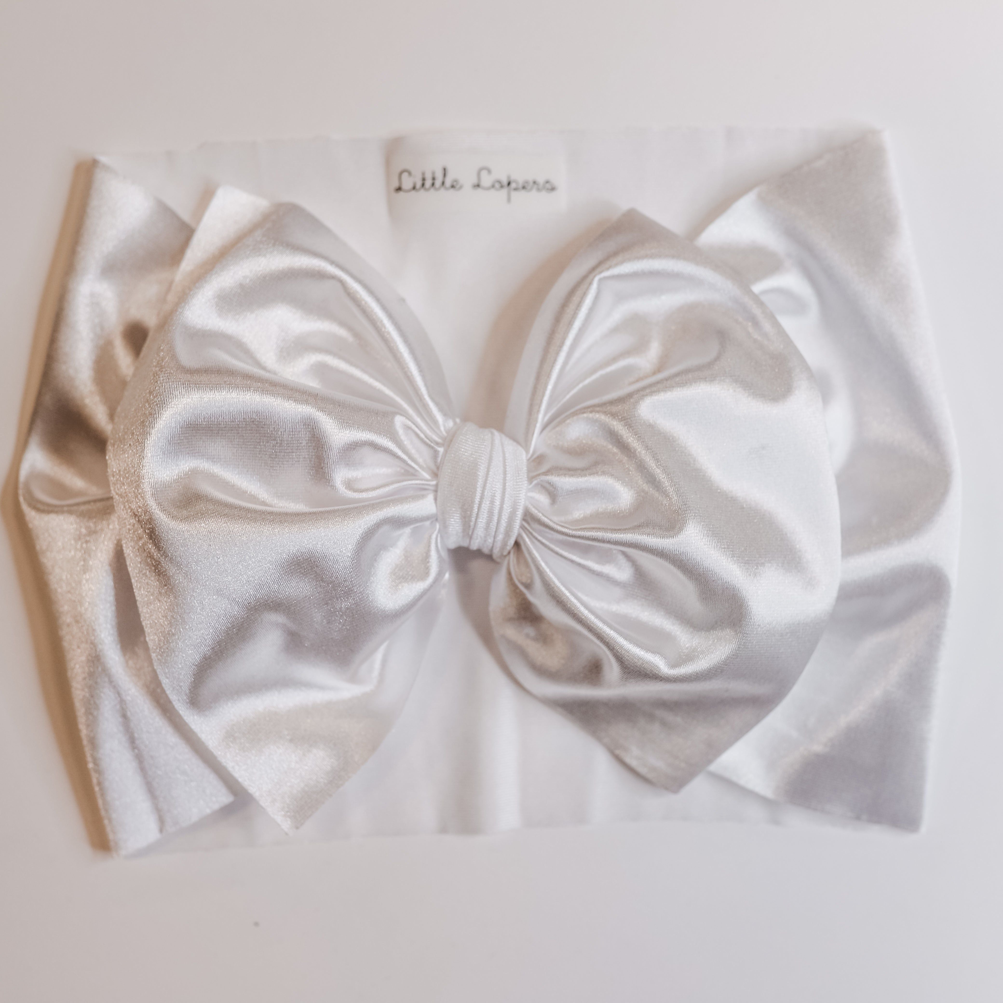 White Satin Headwrap