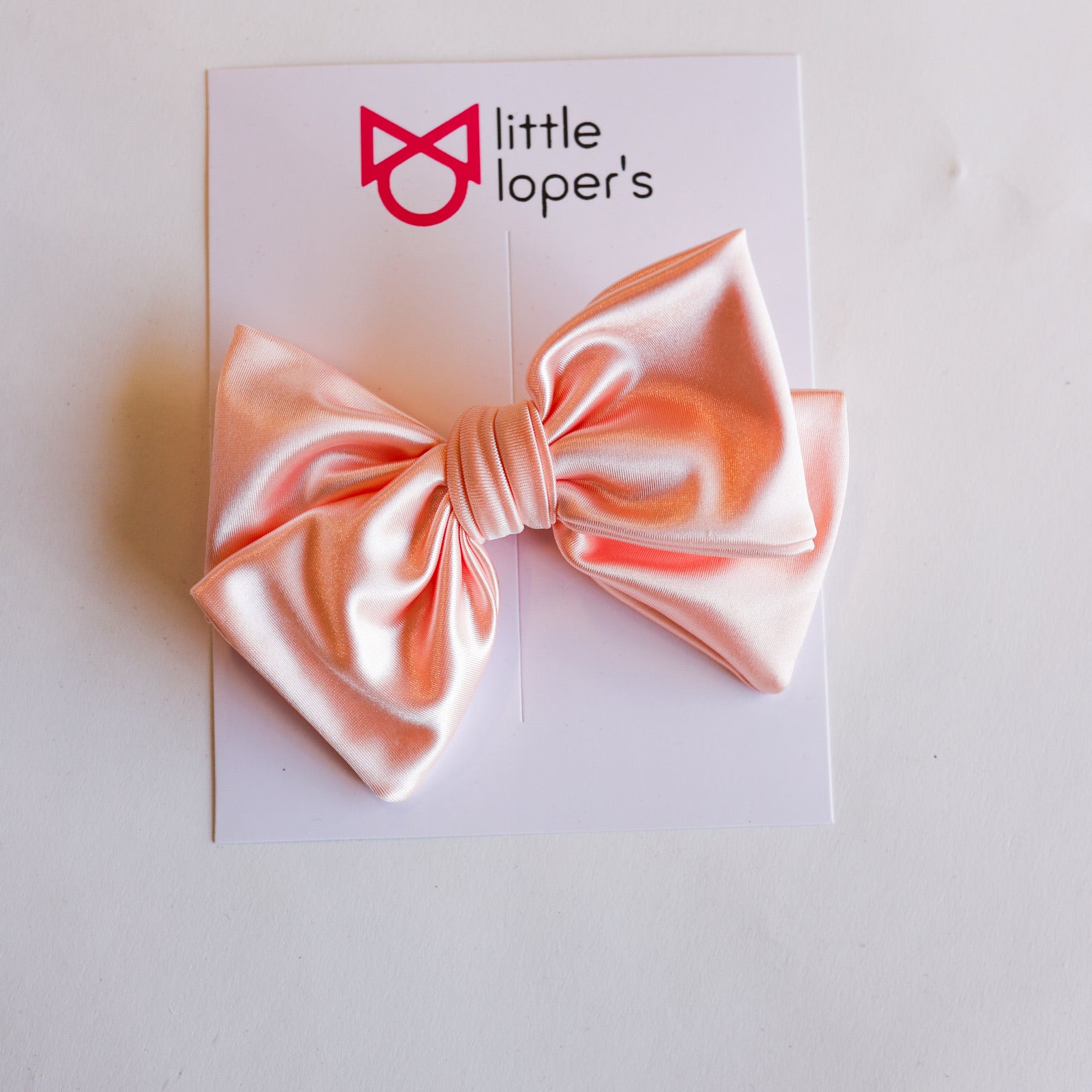 Satin Party Bow- ALLIGATOR CLIP
