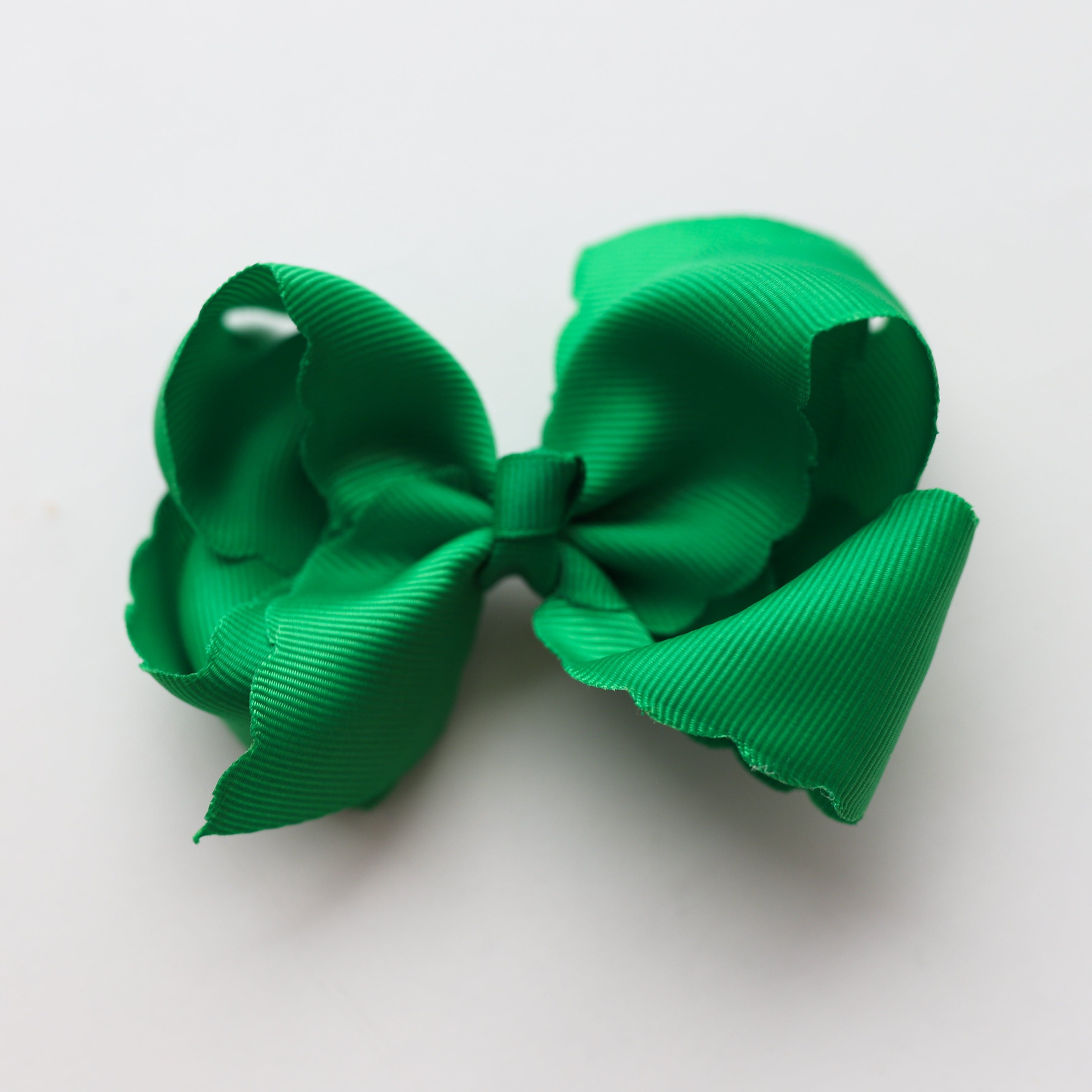 4 Inch Scalloped Ribbon Bows