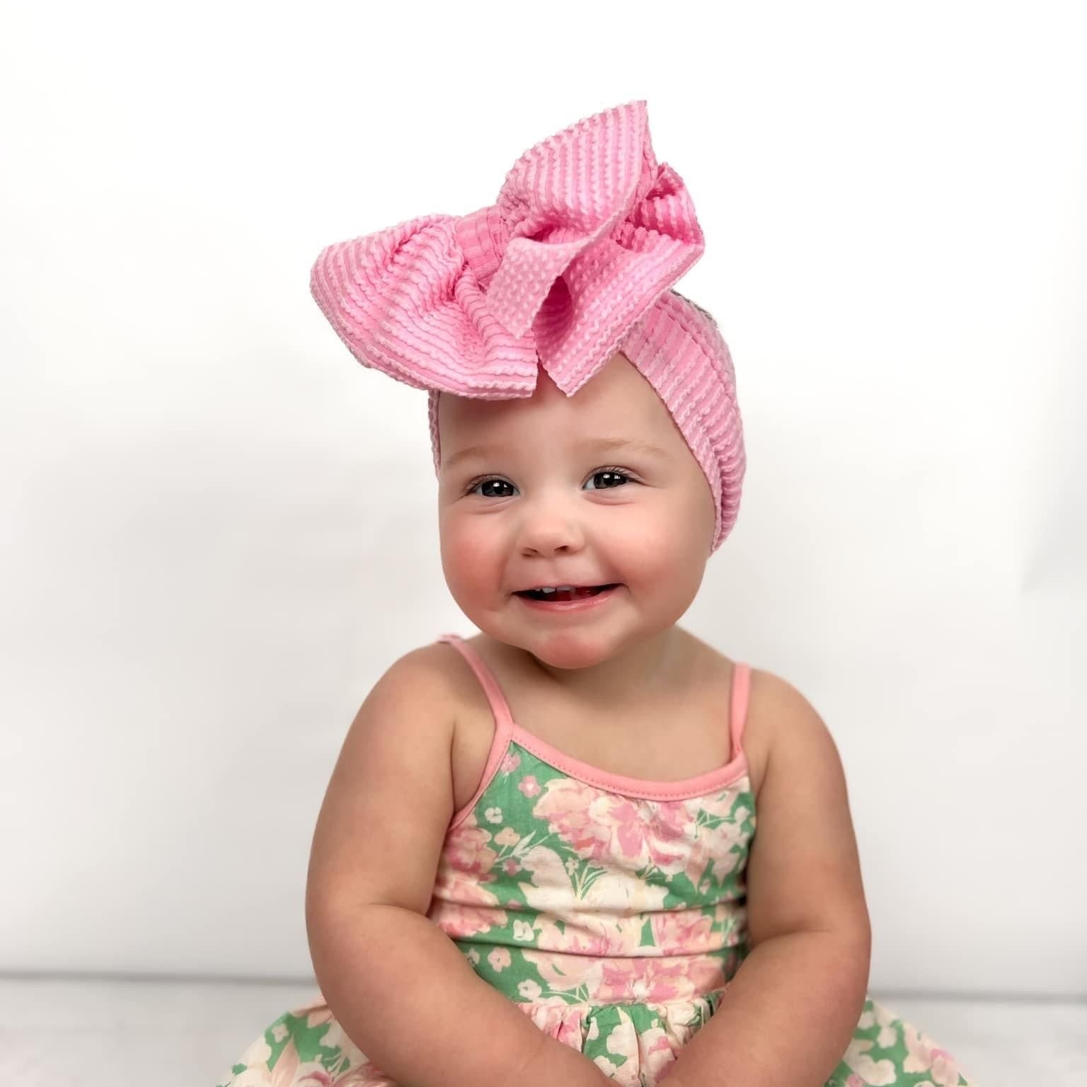 Pink Cozy Ribbed Headwrap