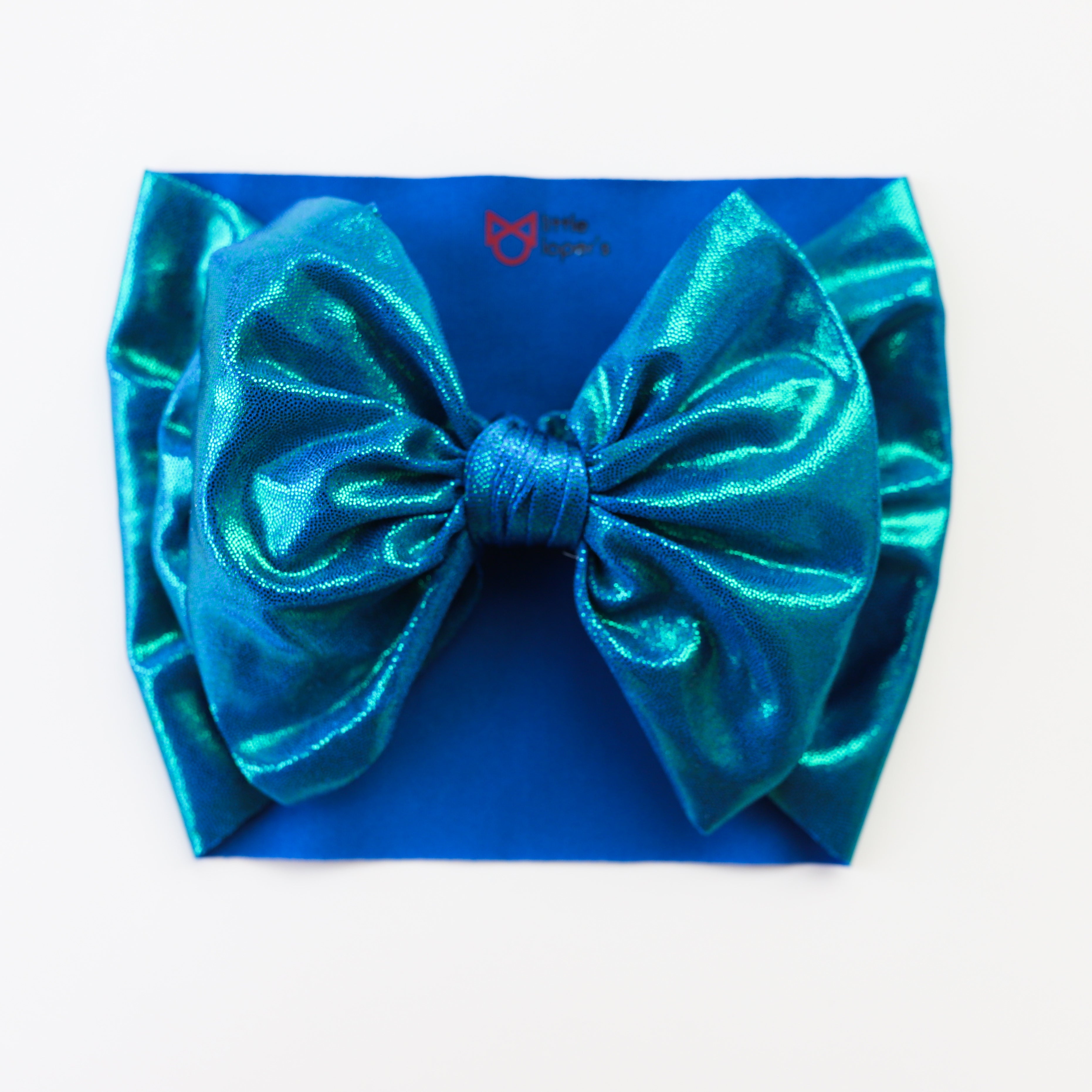Holographic Blue Shimmer Headwrap
