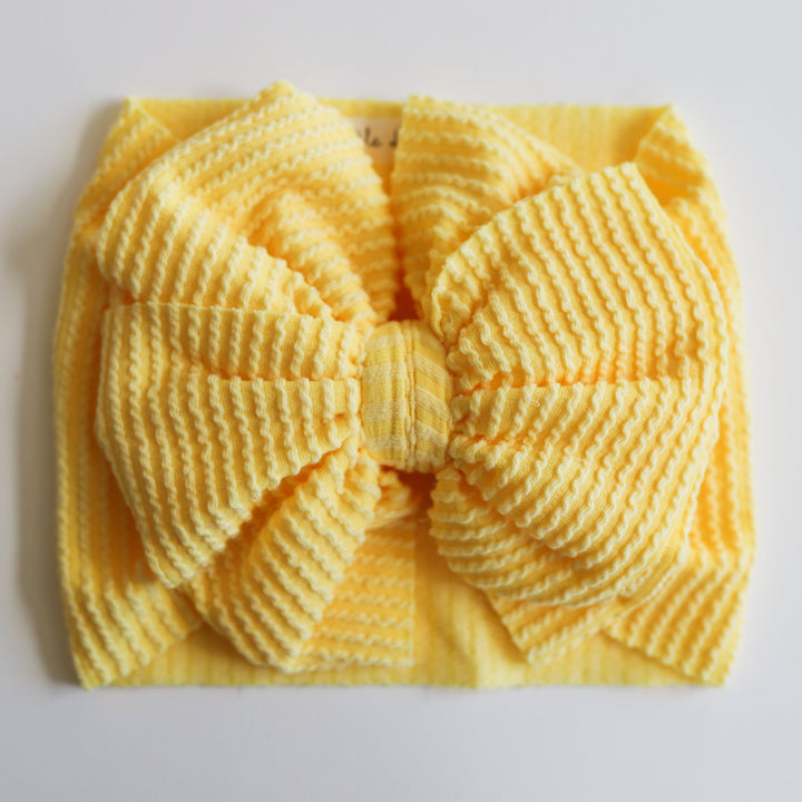 Yellow Cozy Ribbed Headwrap