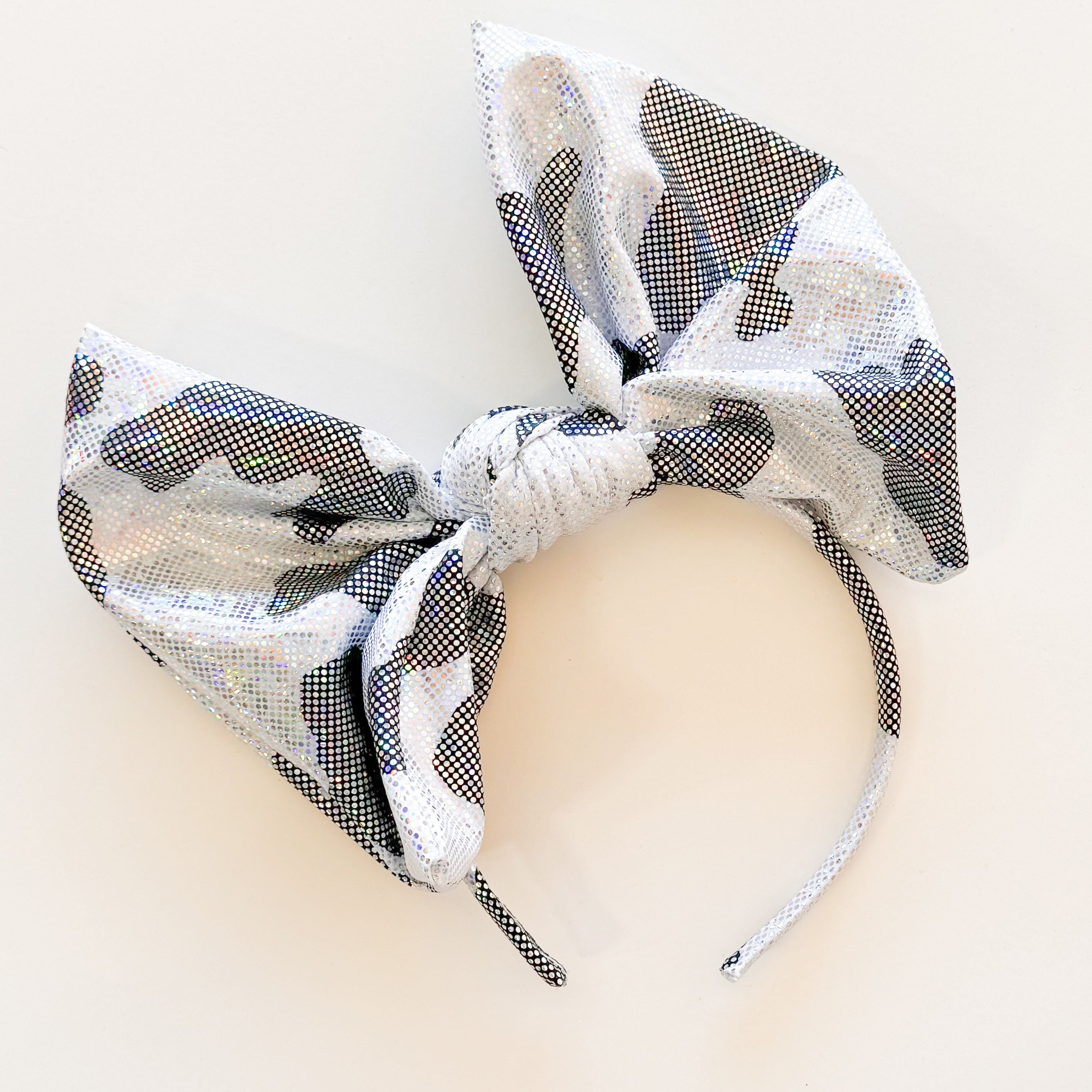 Bigger Bow Cow Shimmer Headband