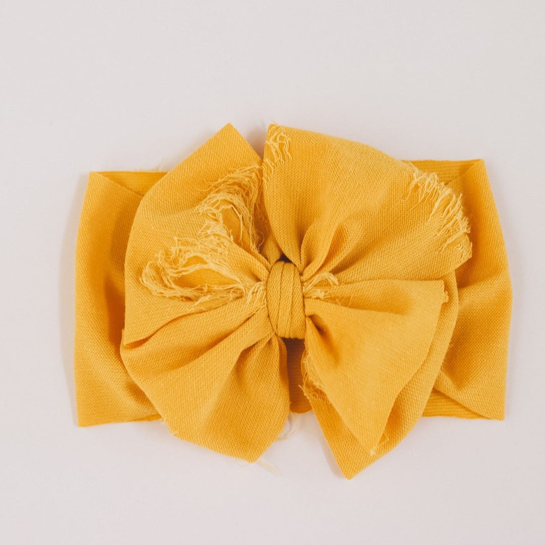 Sunflower Distressed Messy Headwrap