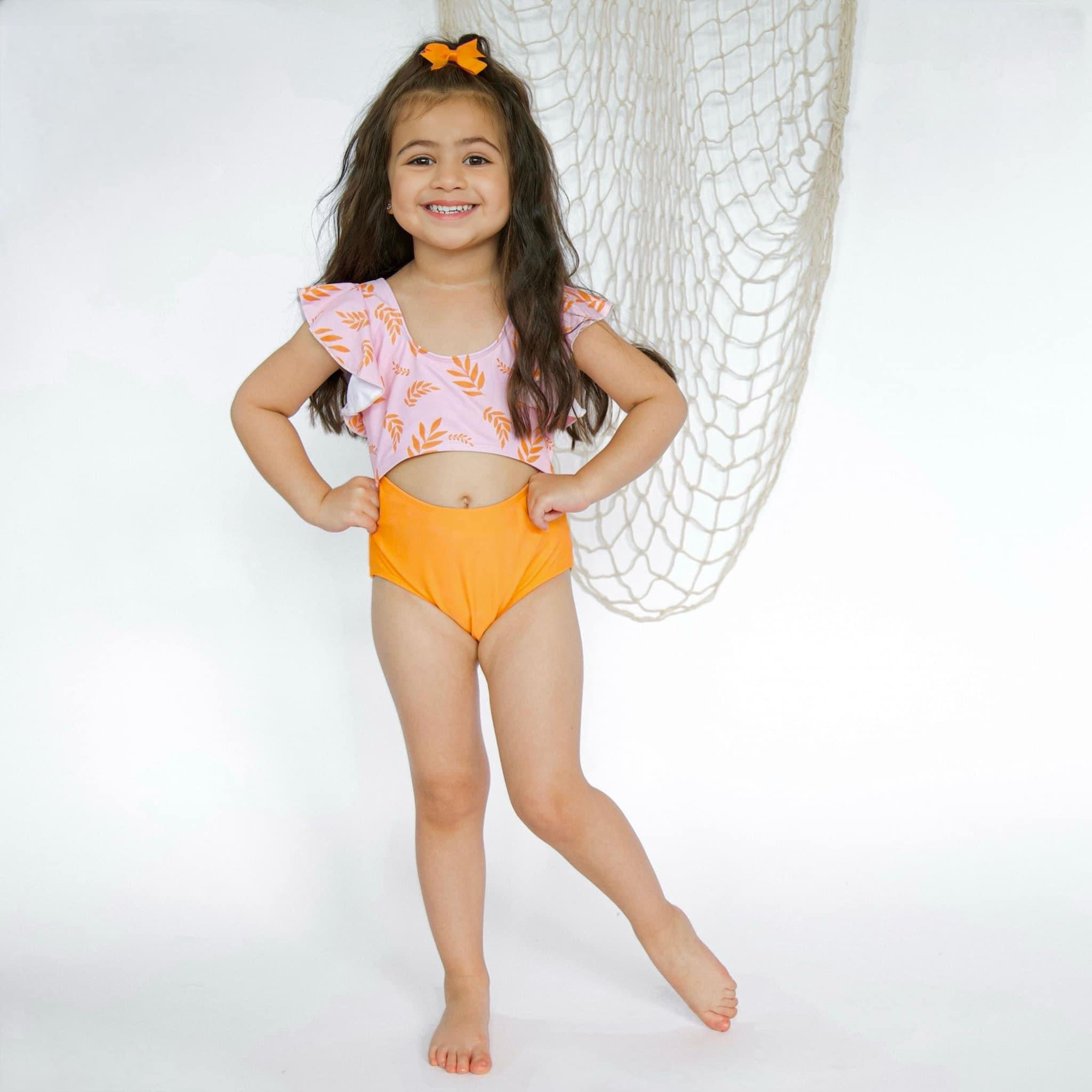 Orange Rose Children Swim