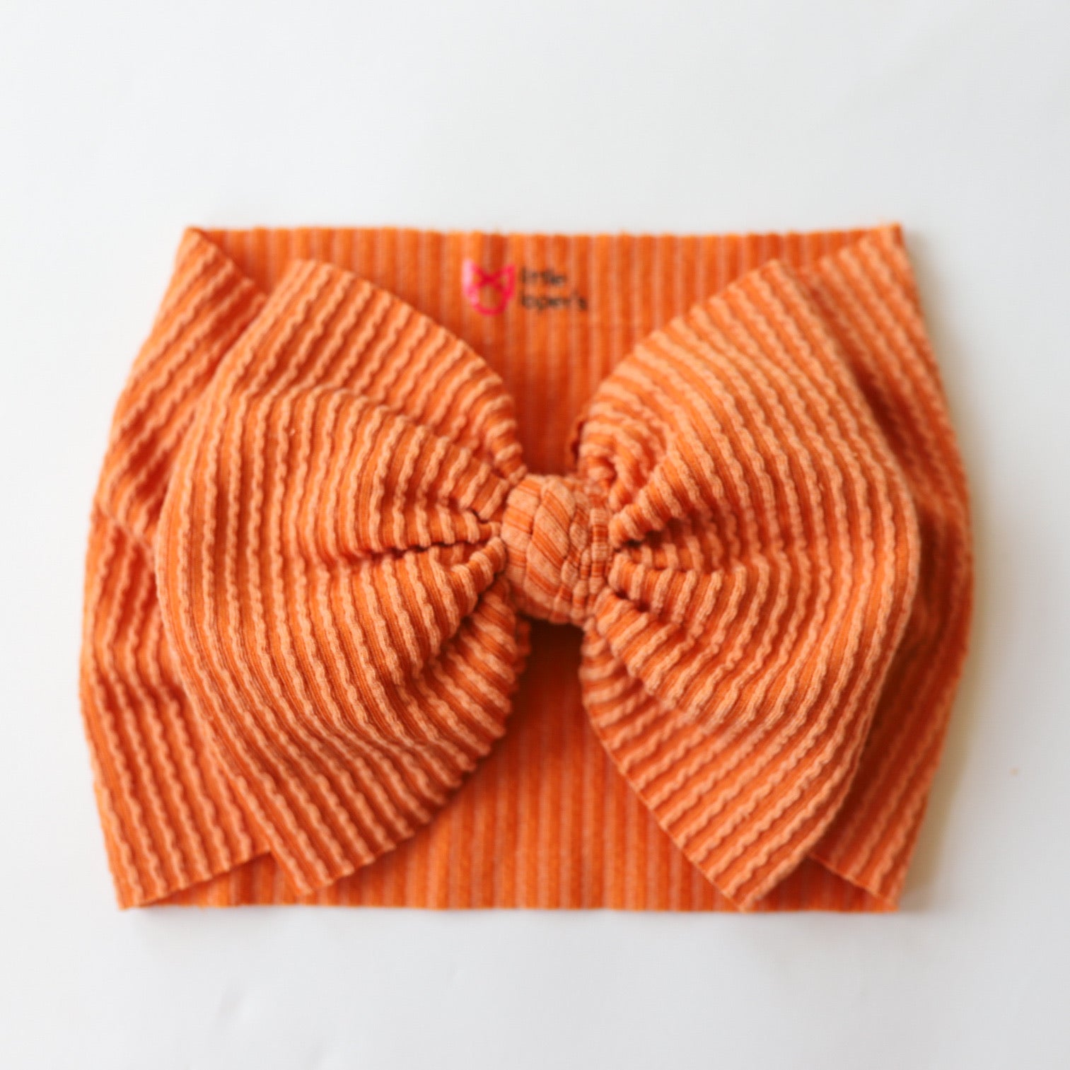 Pumpkin Cozy Ribbed Headwrap