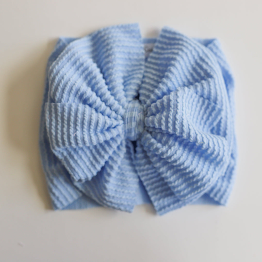 Light Blue Cozy Ribbed Headwrap