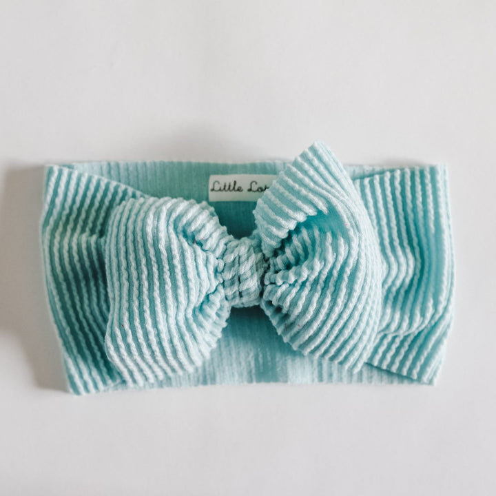 Frozen Blue Ribbed Cozy Headwrap