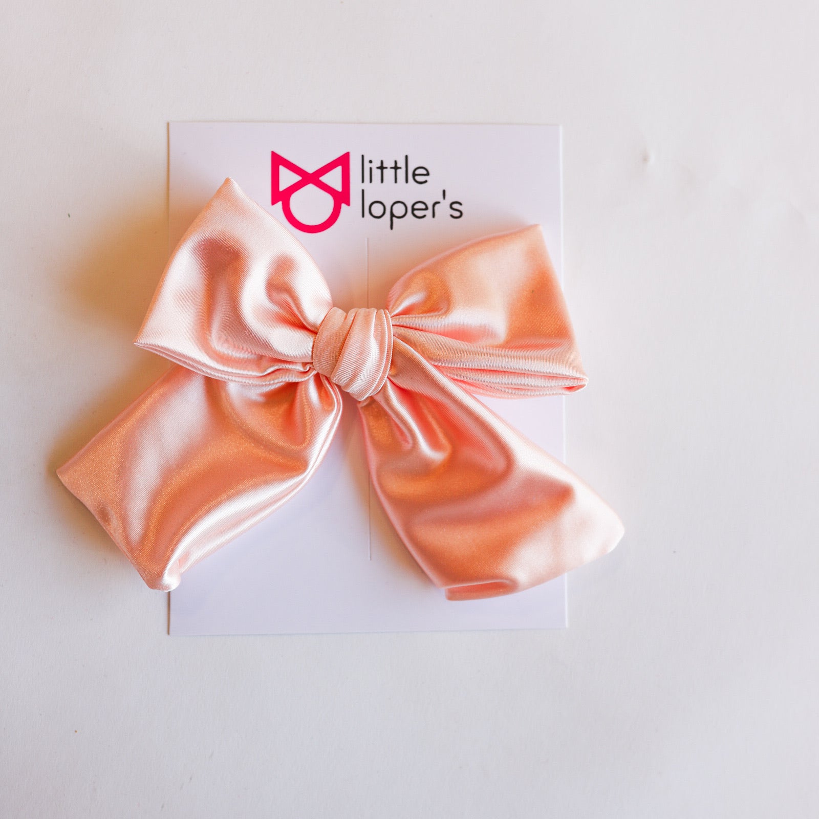 Satin Party Bow- ALLIGATOR CLIP