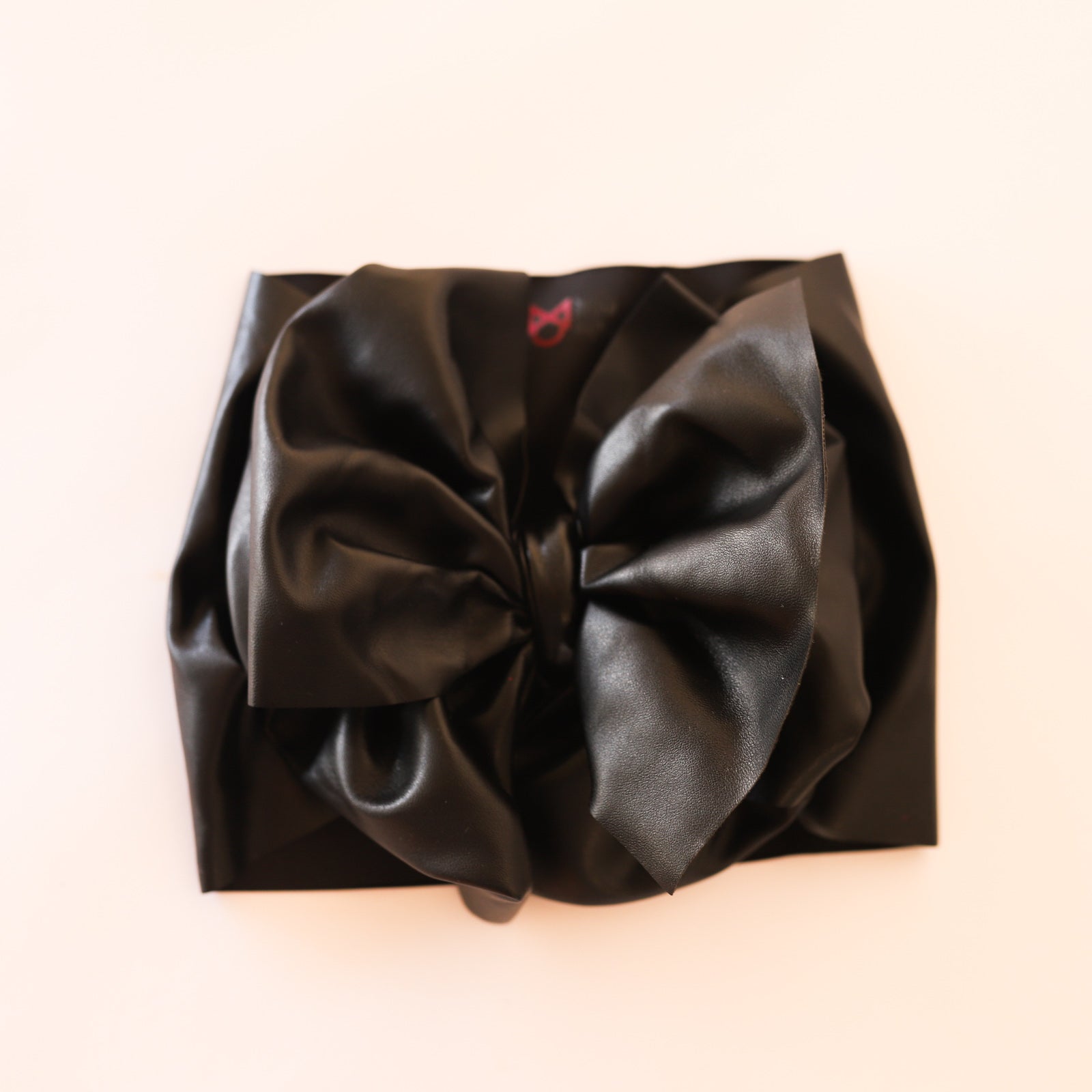 Black Pleather Headwrap