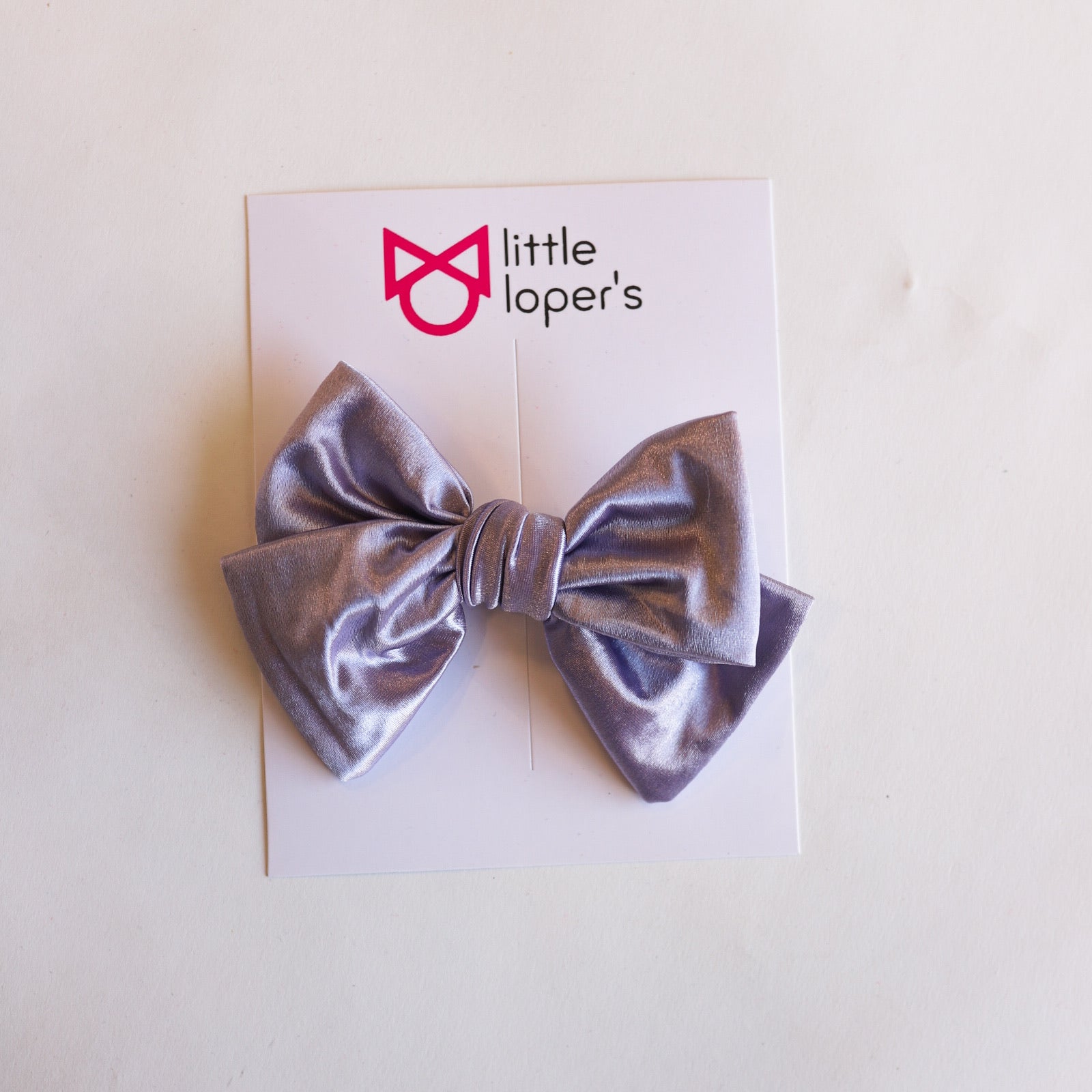 Satin Party Bow- ALLIGATOR CLIP