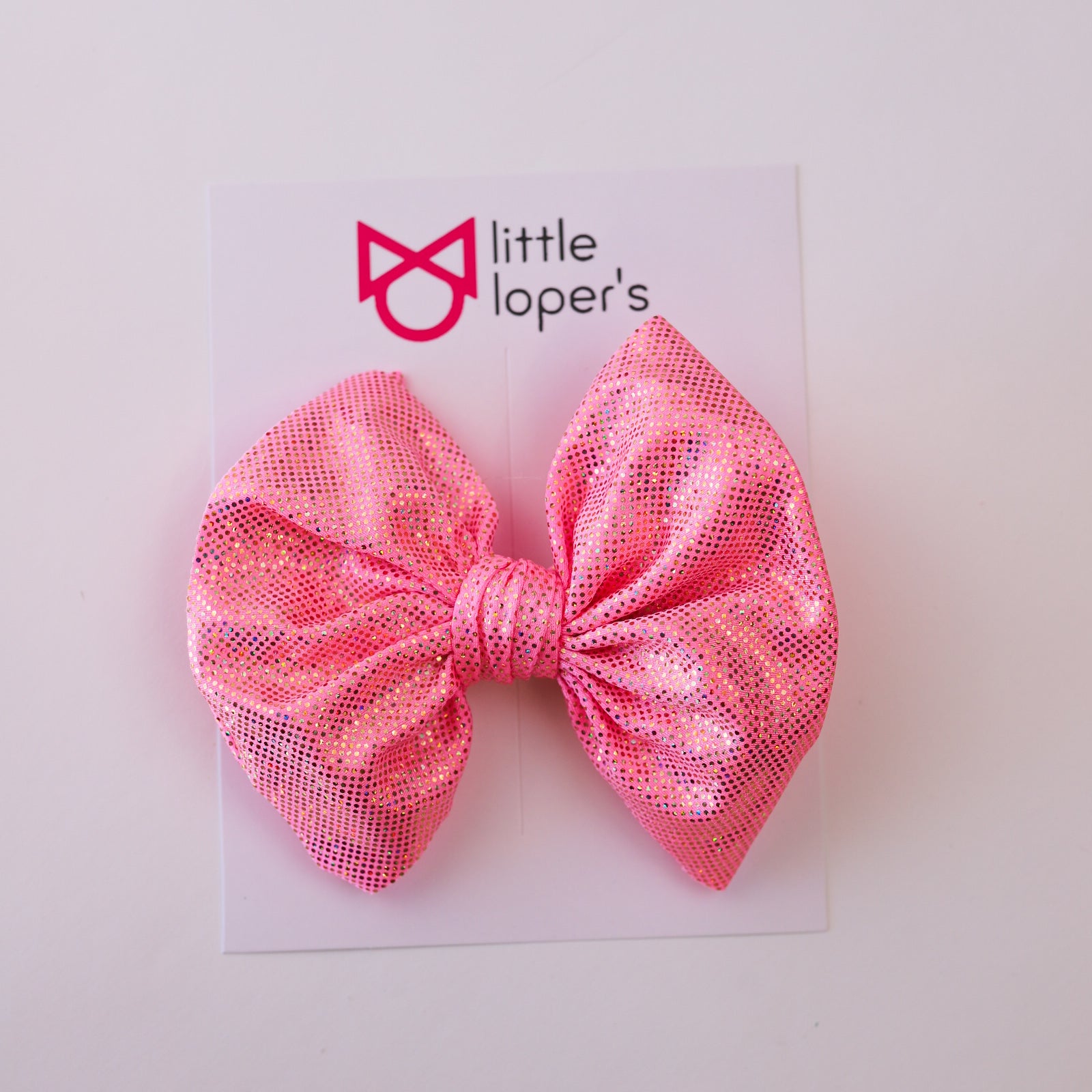 Pink Spring Shimmer Bow