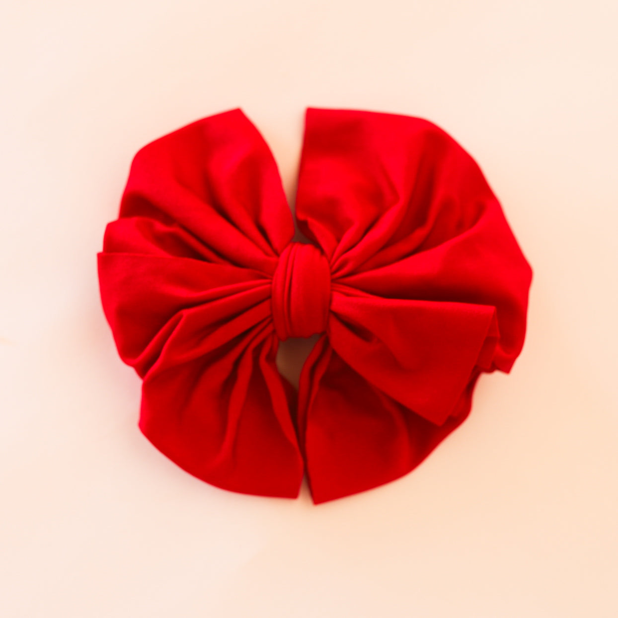 Red Matte Satin Big + Skinny Bow