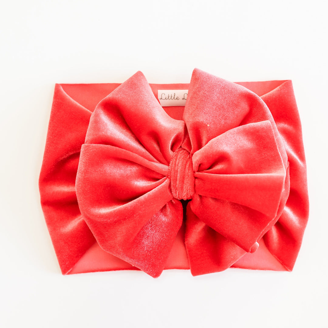 Coral Velvet Headwrap