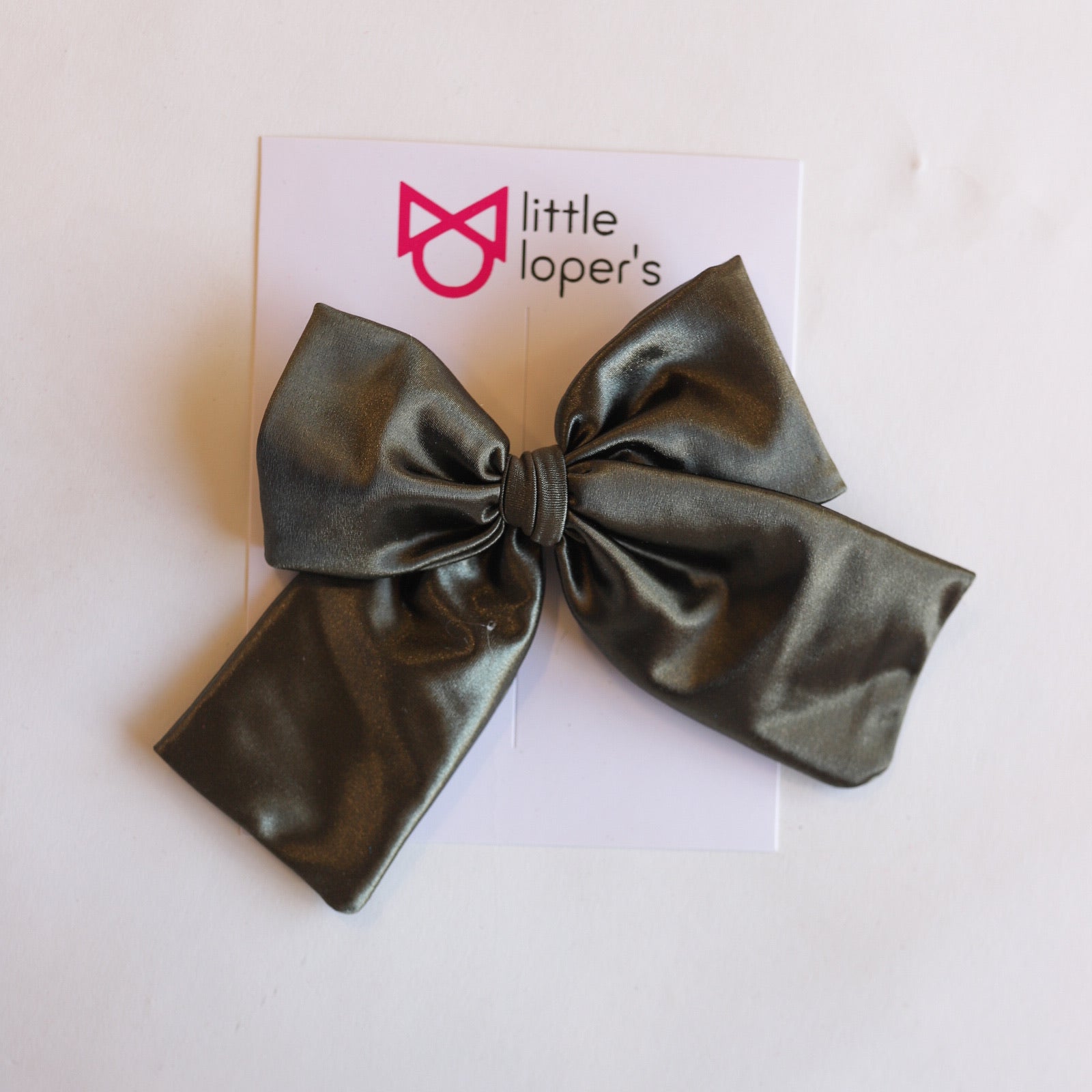 Satin Party Bow- ALLIGATOR CLIP