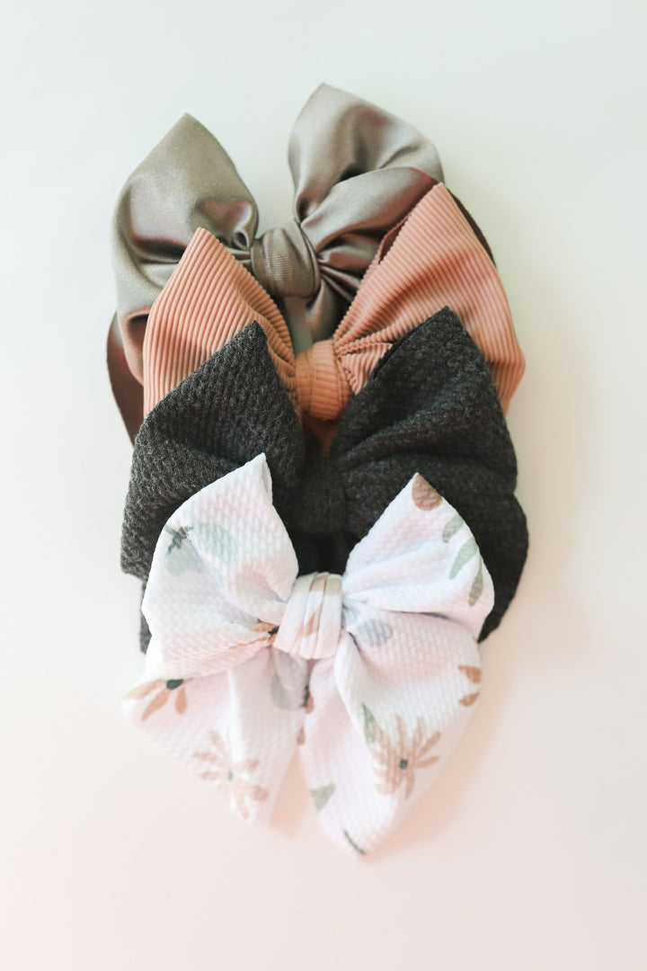 Cozy Neutrals Chunky Swanky Bows