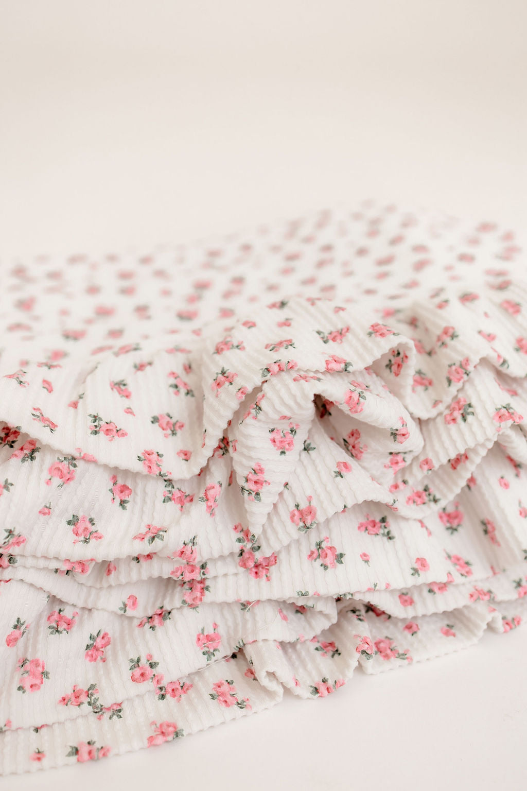 Dream Floral Double Ruffled Throw Blanket