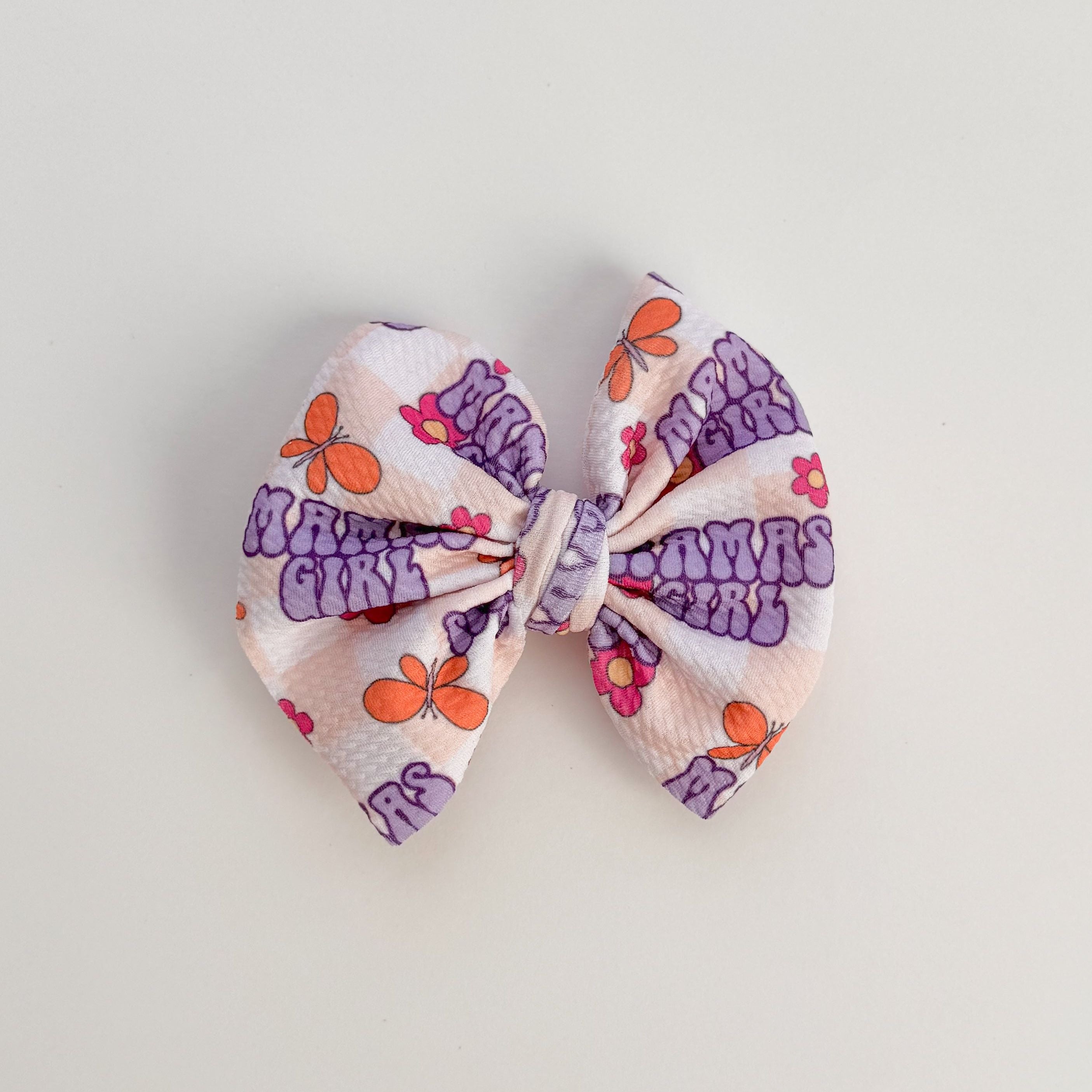 Mamas Girl Purple Bow