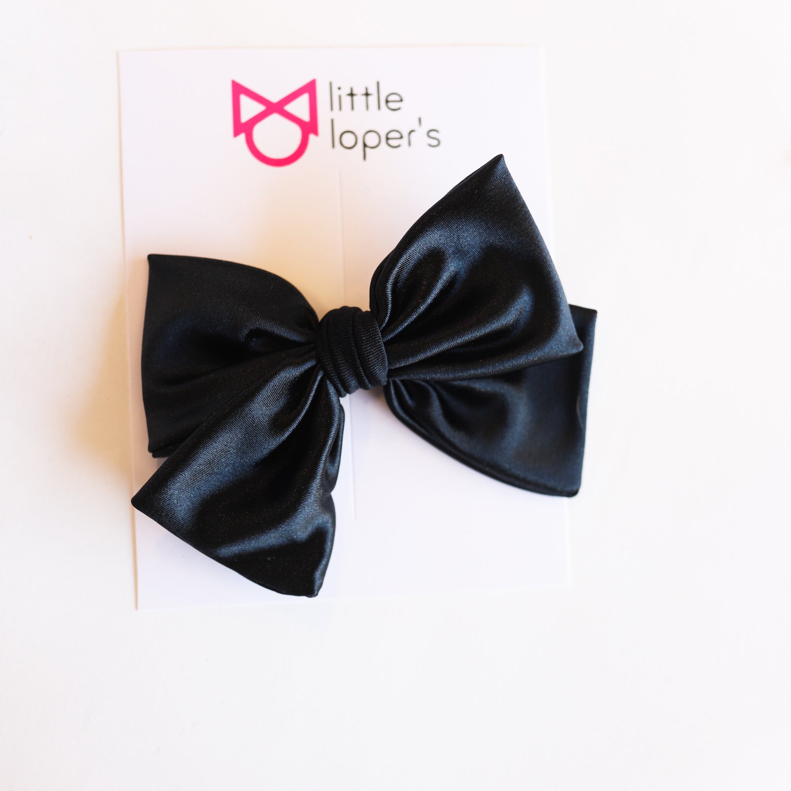 Satin Party Bow- ALLIGATOR CLIP