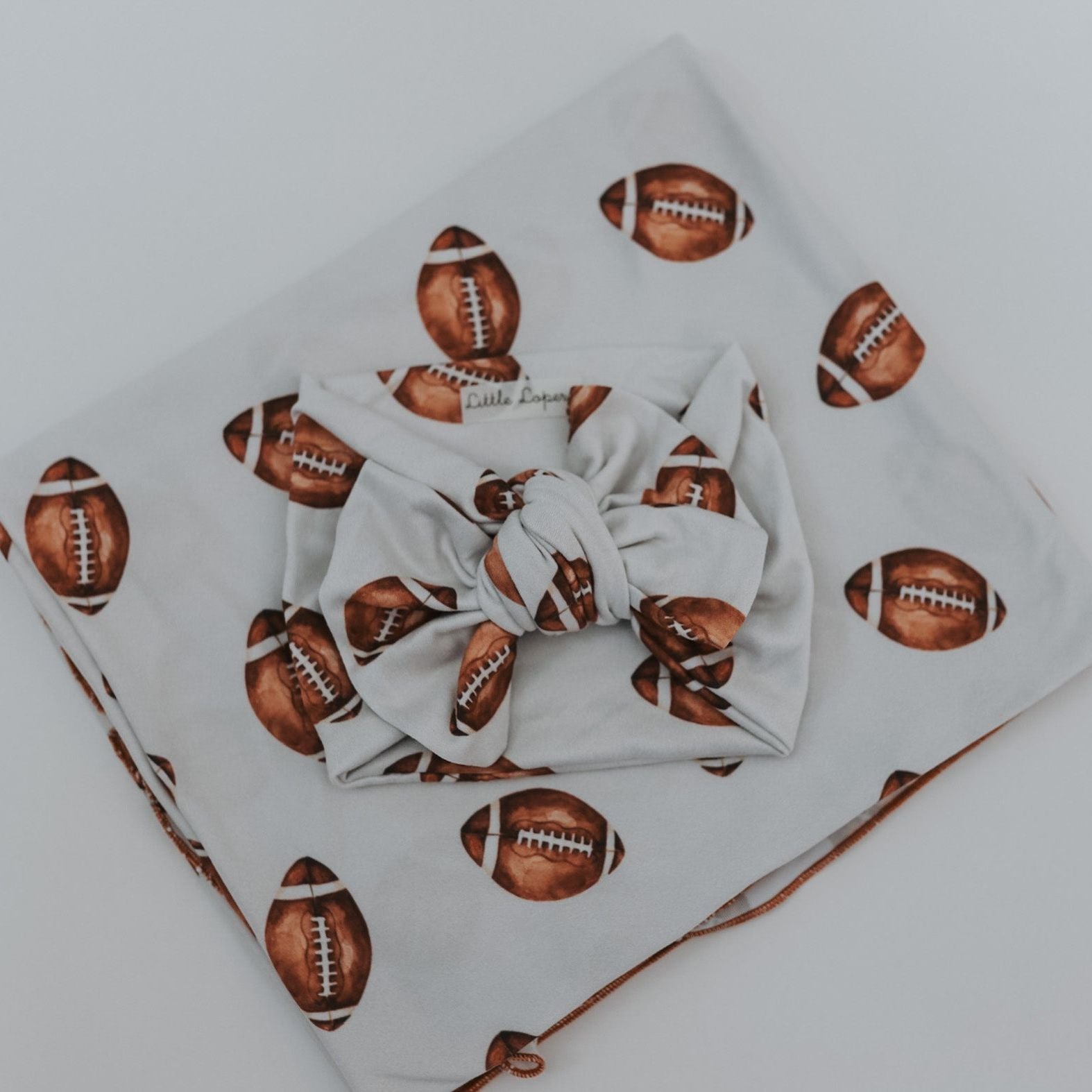 Football Swaddle Blanket Set