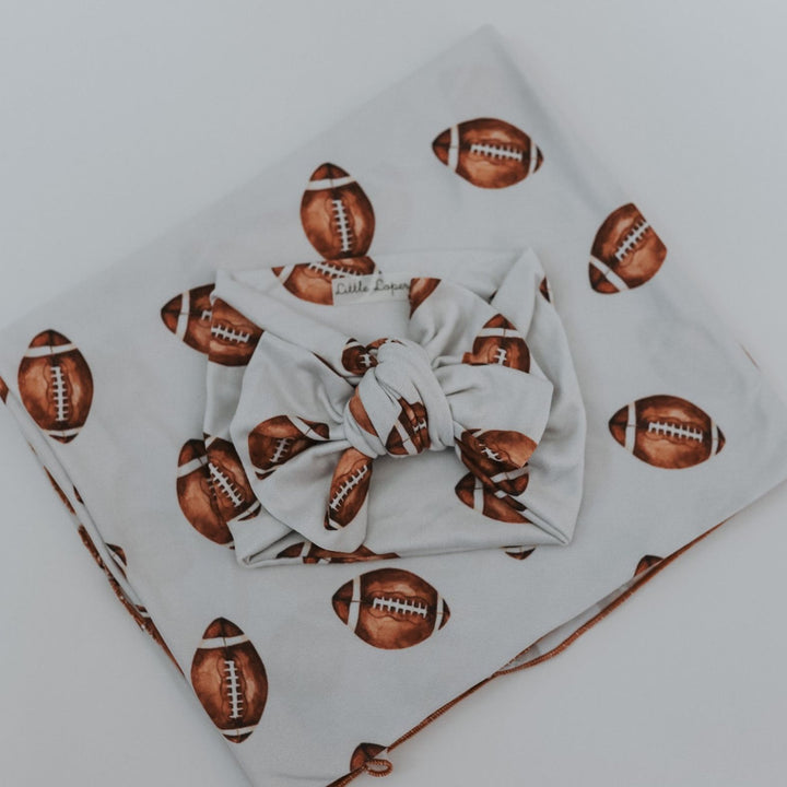 Football Swaddle Blanket Set