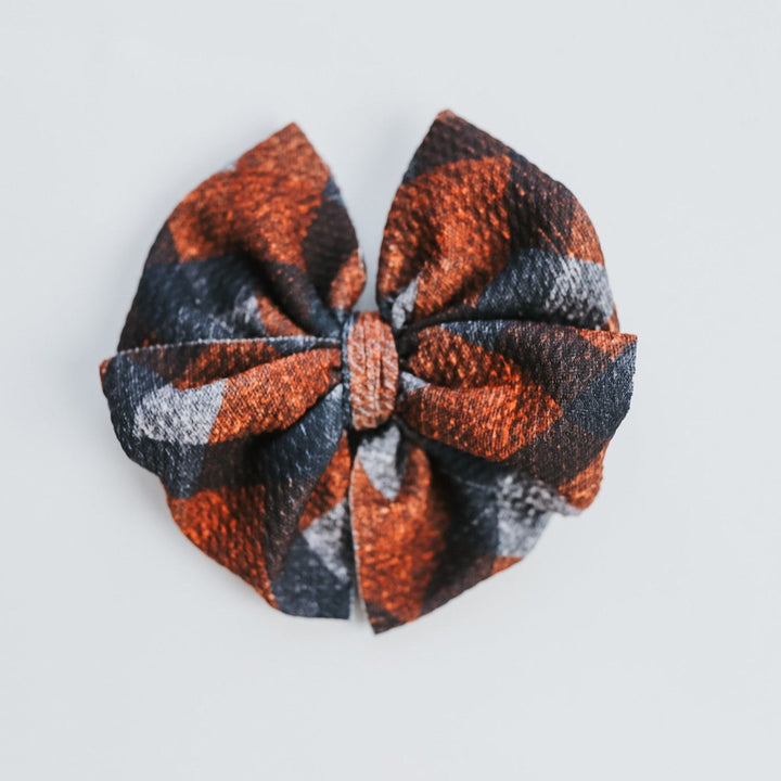 Plaid Sweater Bow