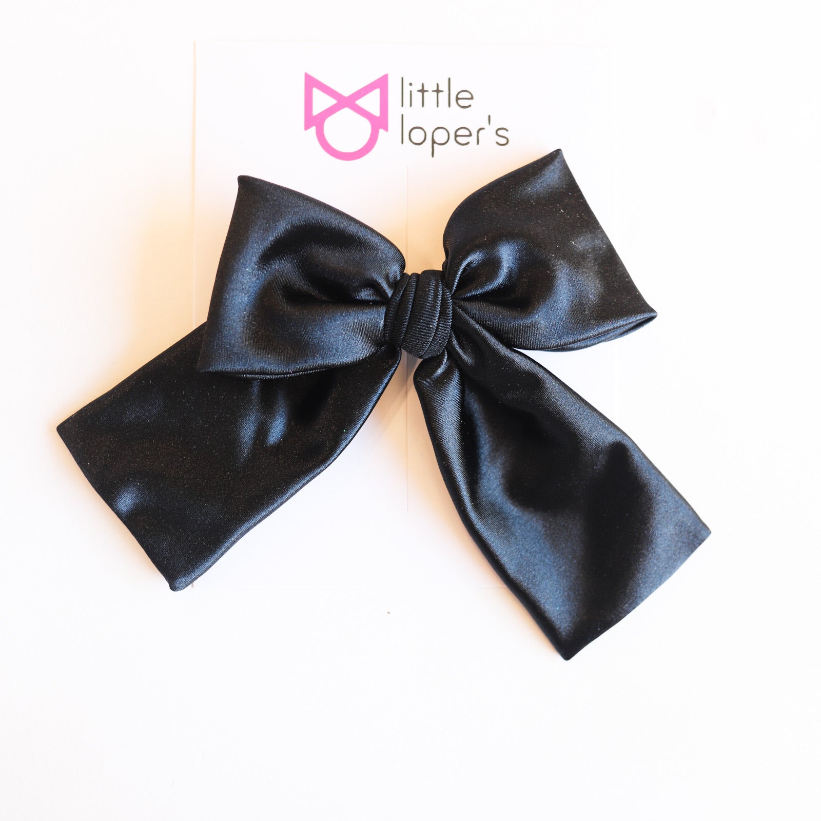 Satin Party Bow- ALLIGATOR CLIP
