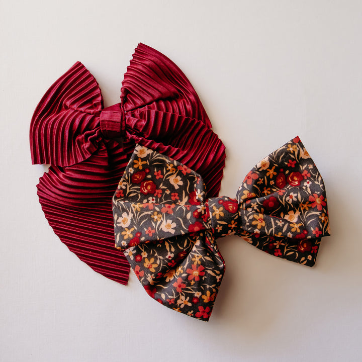Fall Floral  Bow Set