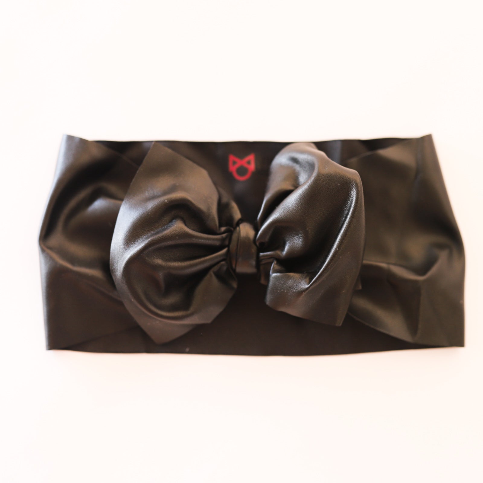 Black Pleather Headwrap
