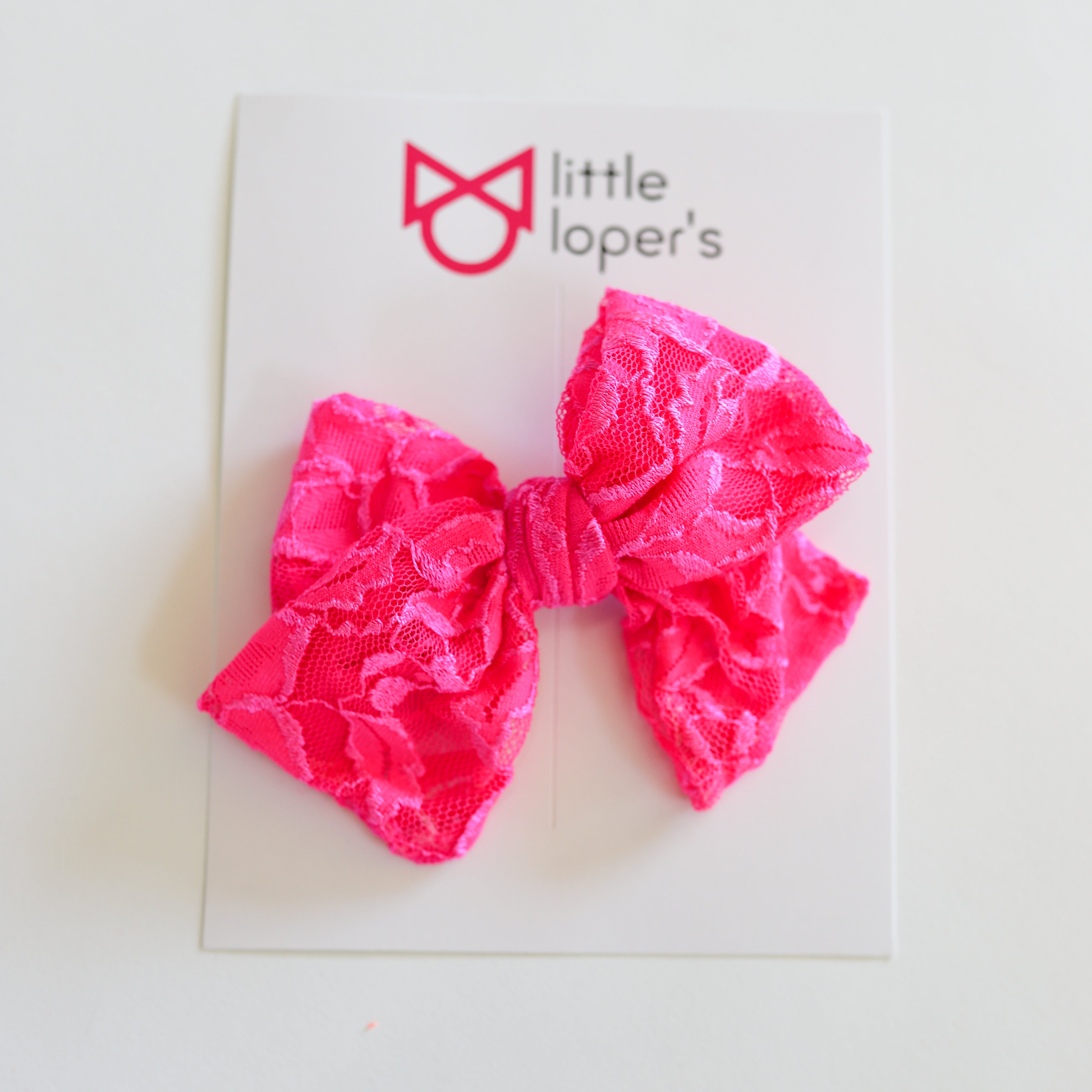 Neon Lace Party Bow