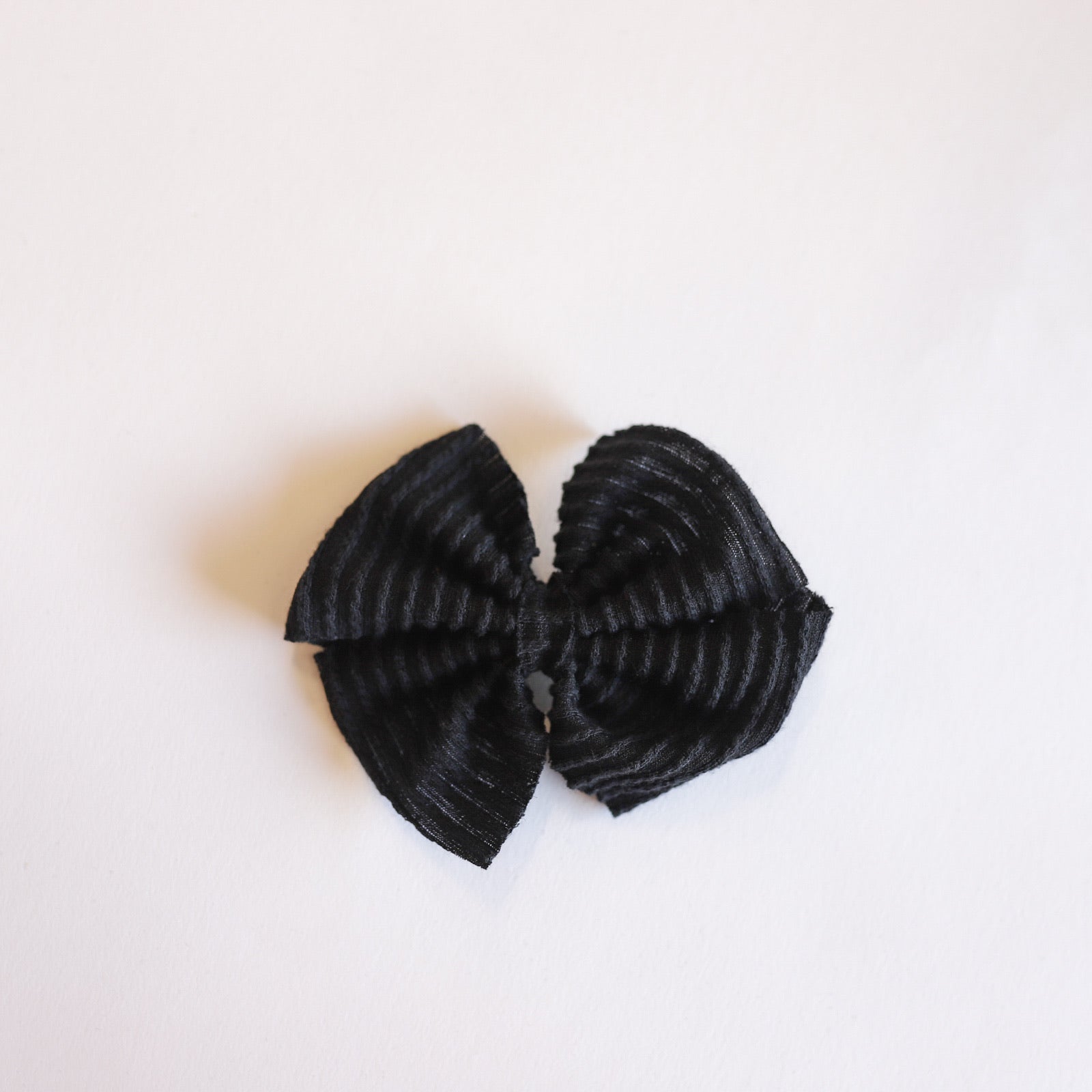 Black Ribbed Cozy Butterfly + Dainty