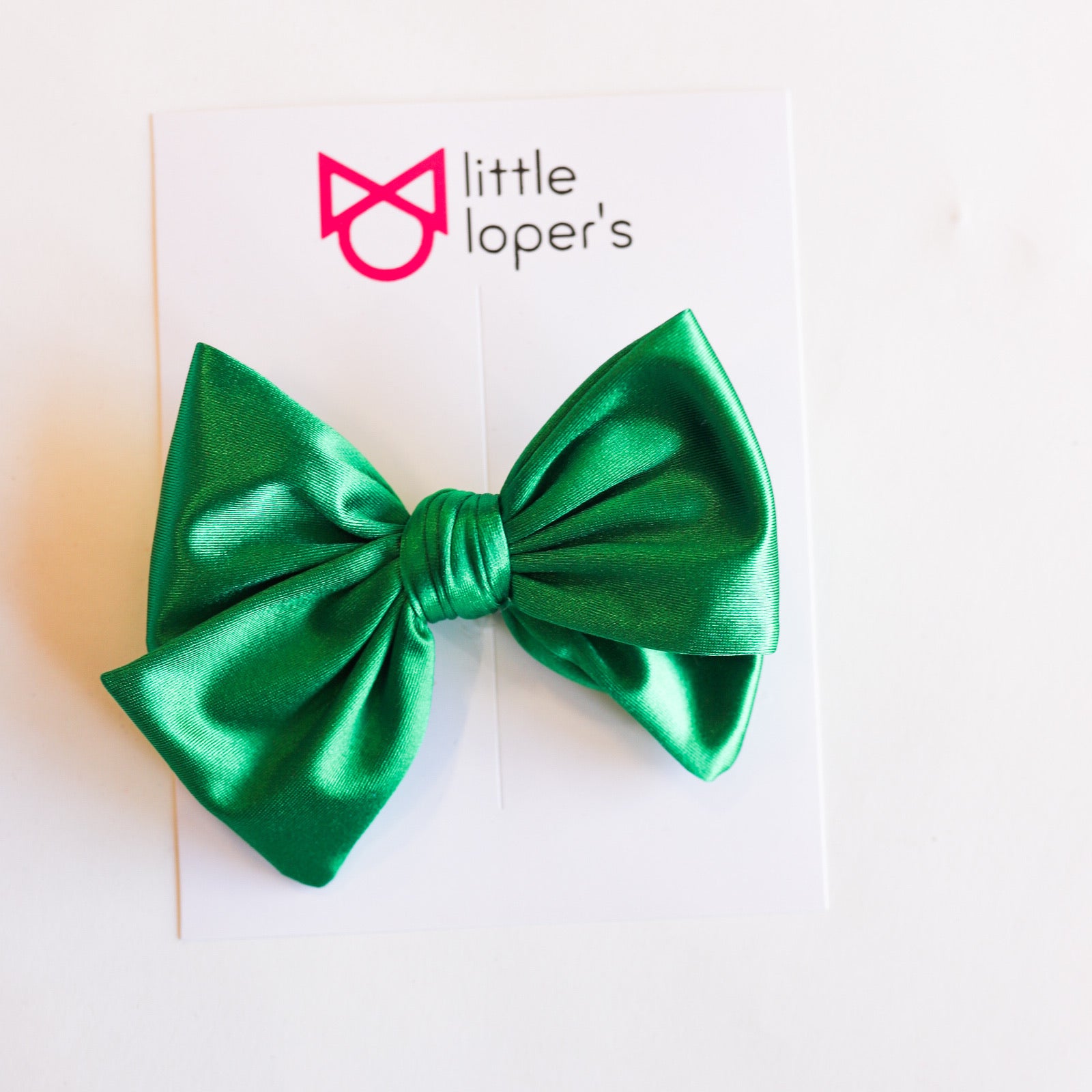 Satin Party Bow- ALLIGATOR CLIP