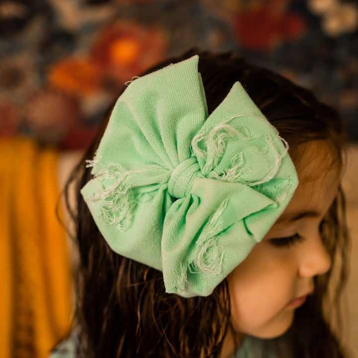 Mint & Floral Bow Set