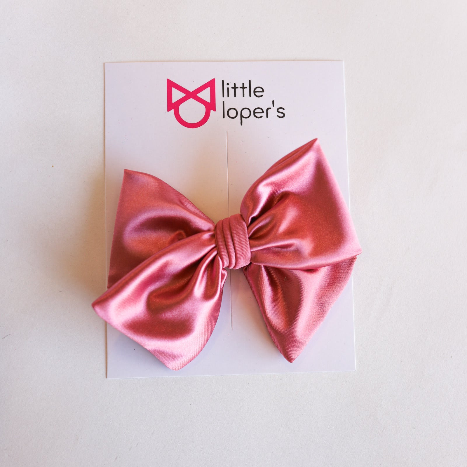 Satin Party Bow- ALLIGATOR CLIP