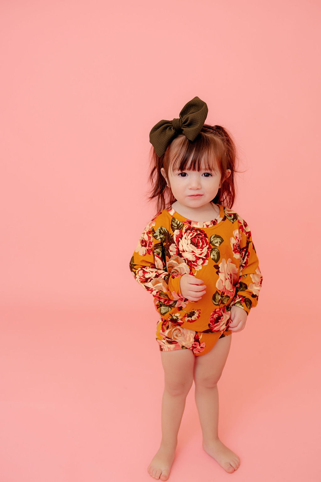 Mustard Floral Lounge Set