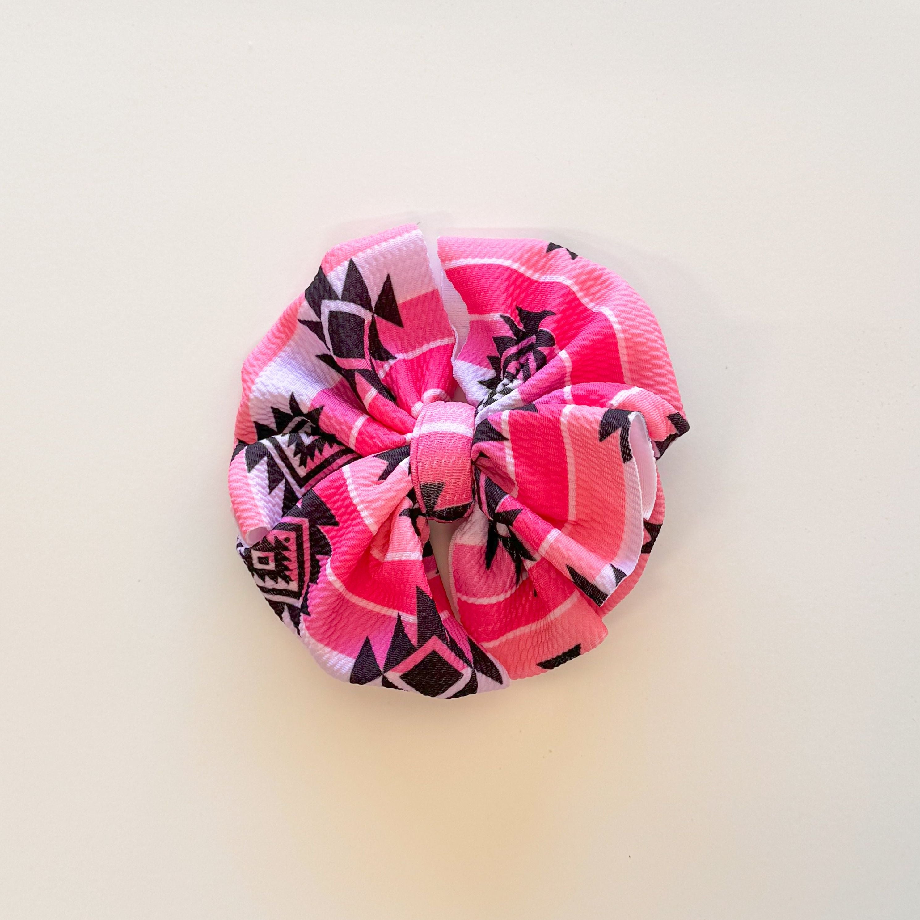 Pink Western Bow
