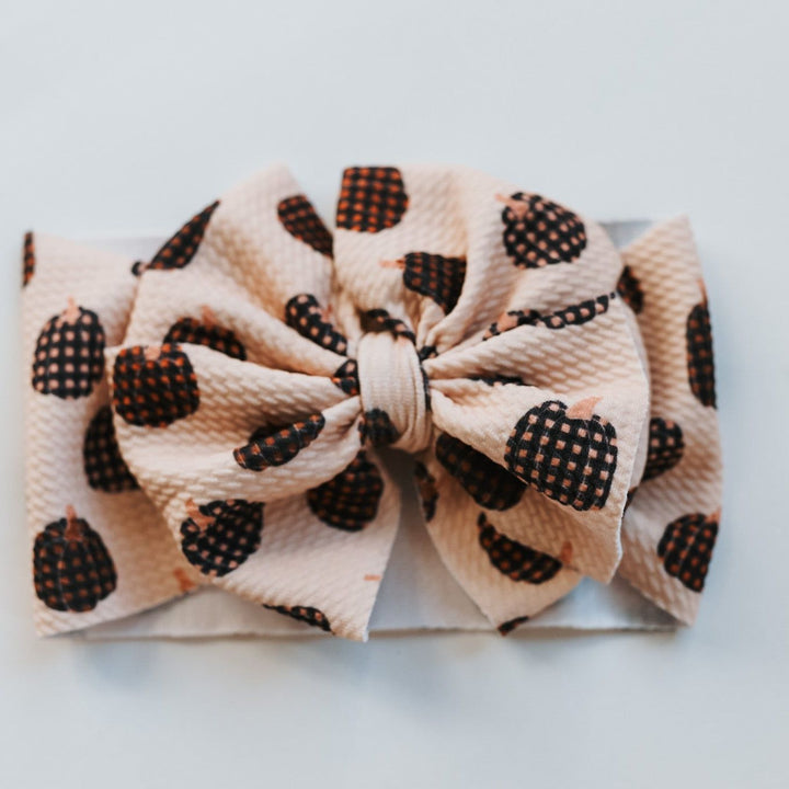 Gingham Pumpkin Headwrap