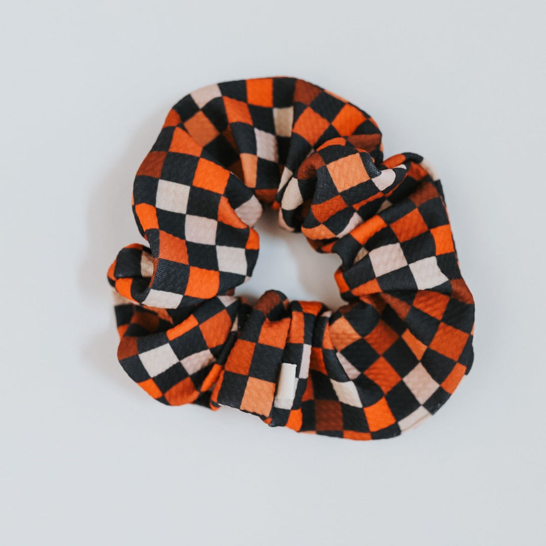 Autumn Checkers Scrunchie
