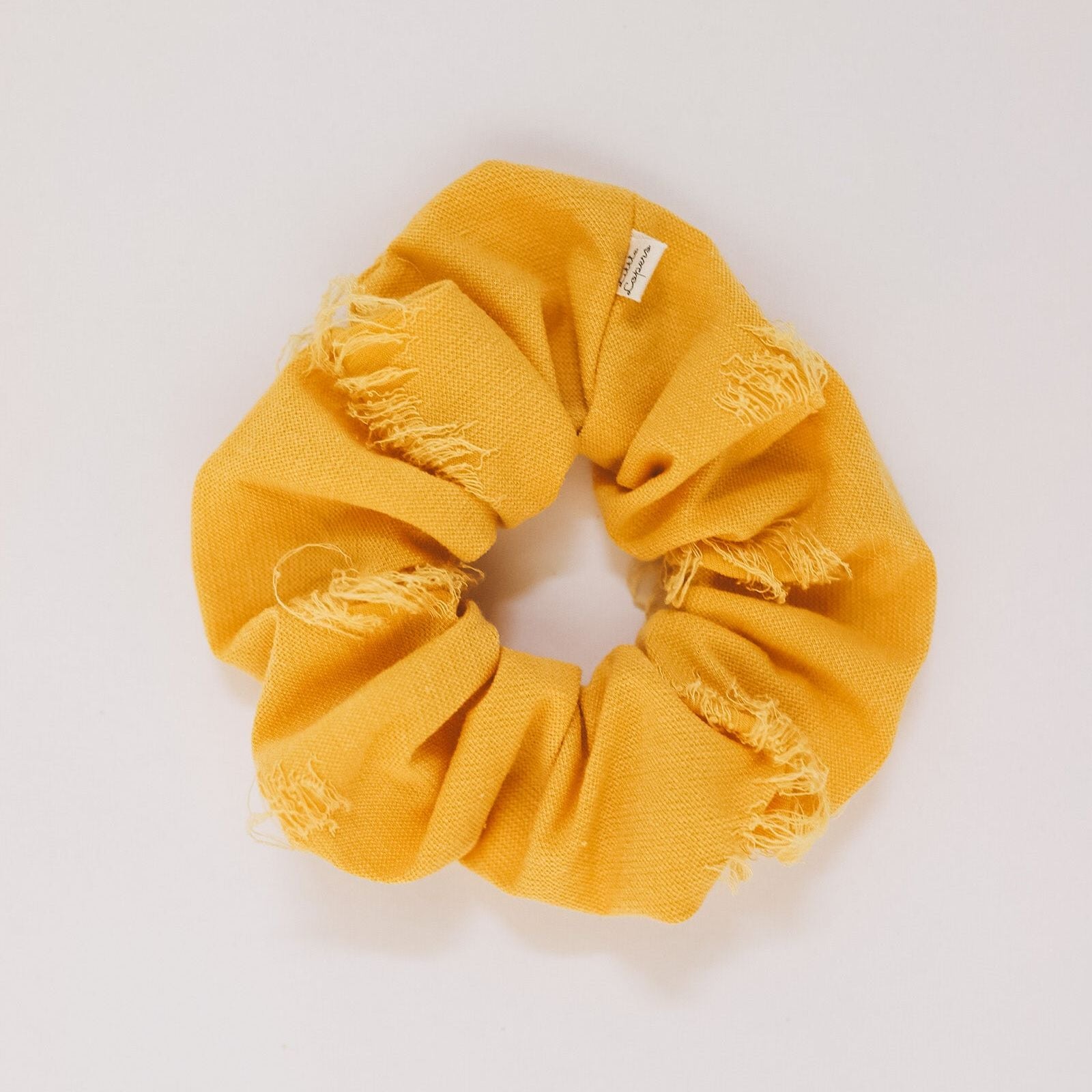 Sunflower Distressed Scrunchie