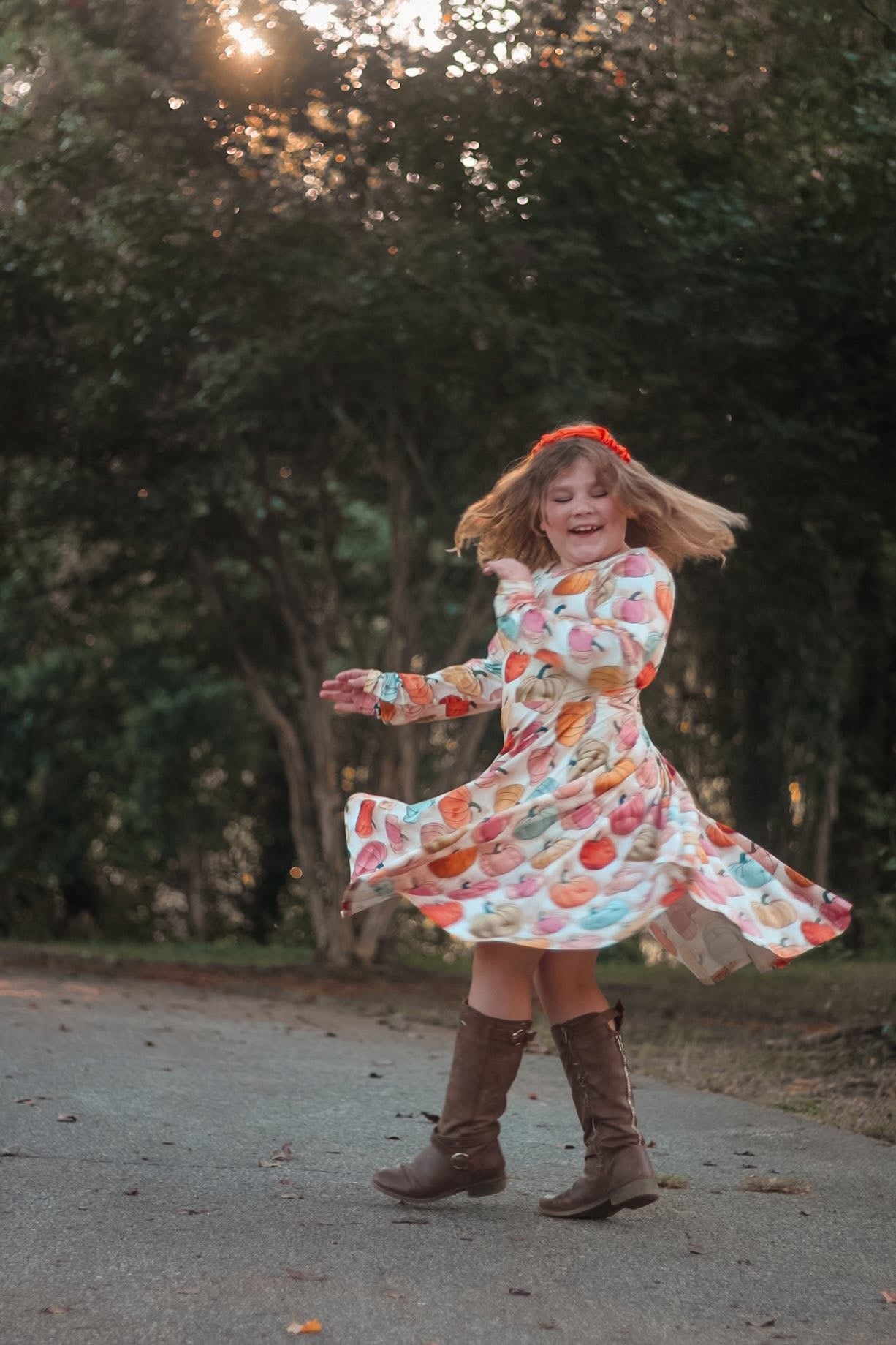 Pumpkin Twirl Dress - Preorder
